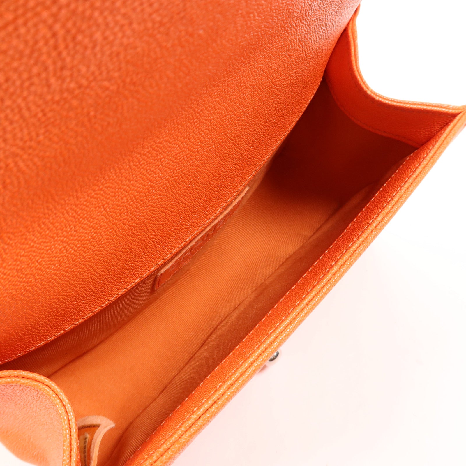 CHANEL 牛皮皮革Boy 20銀扣肩背袋