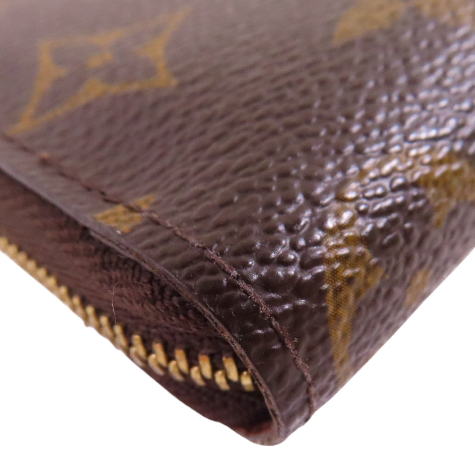 LOUIS VUITTON LV GHW Round Card Case Coin Case Card Holder M60067 Monogram
