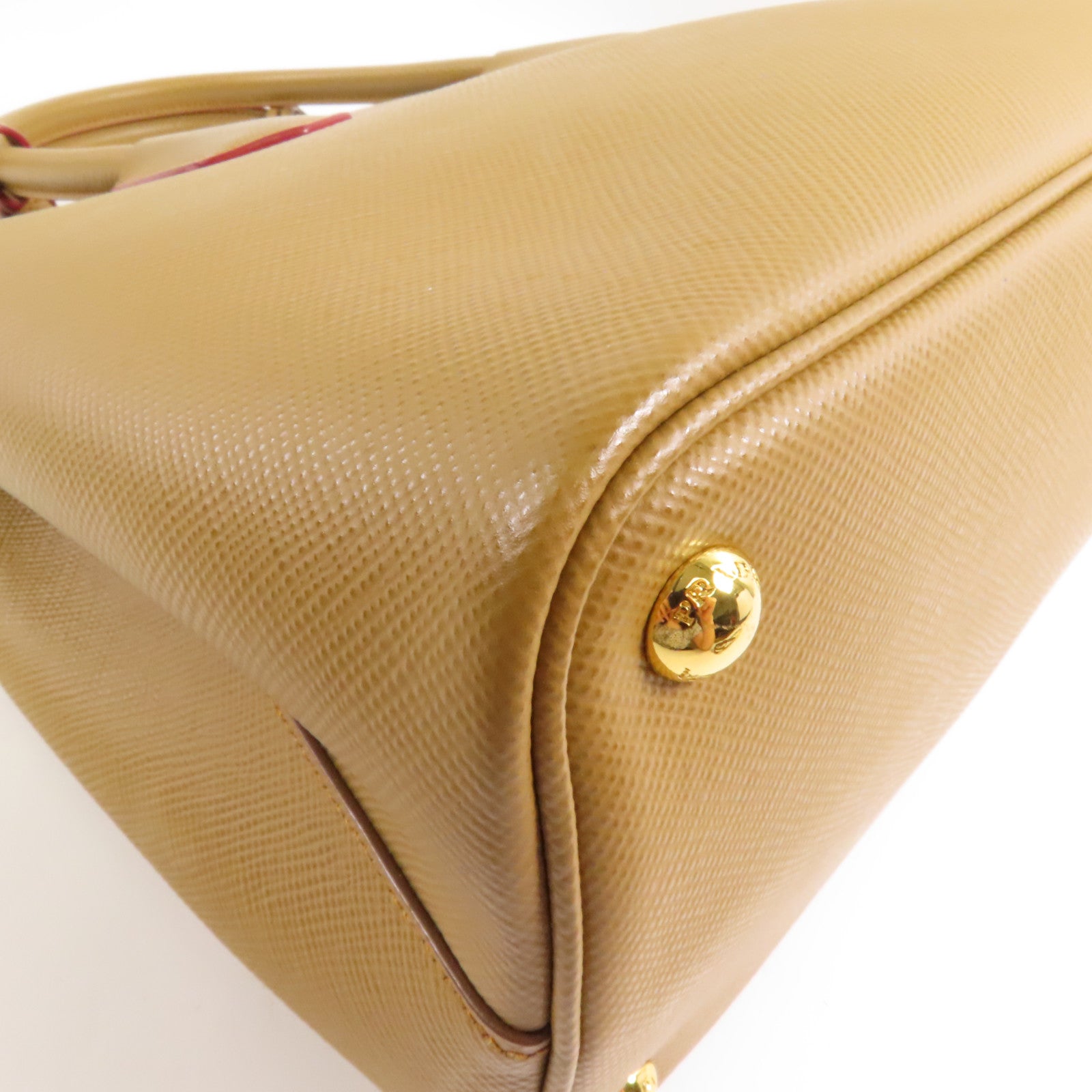 PRADA 牛皮皮革2 Way Shoulder金扣手挽肩背兩用袋