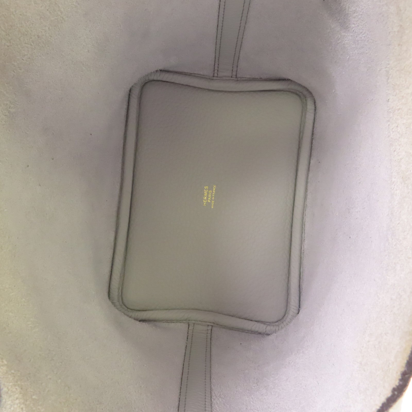 HERMES 【激減優惠】Clemence皮革Picotin PM金扣手挽袋Bleu Pale