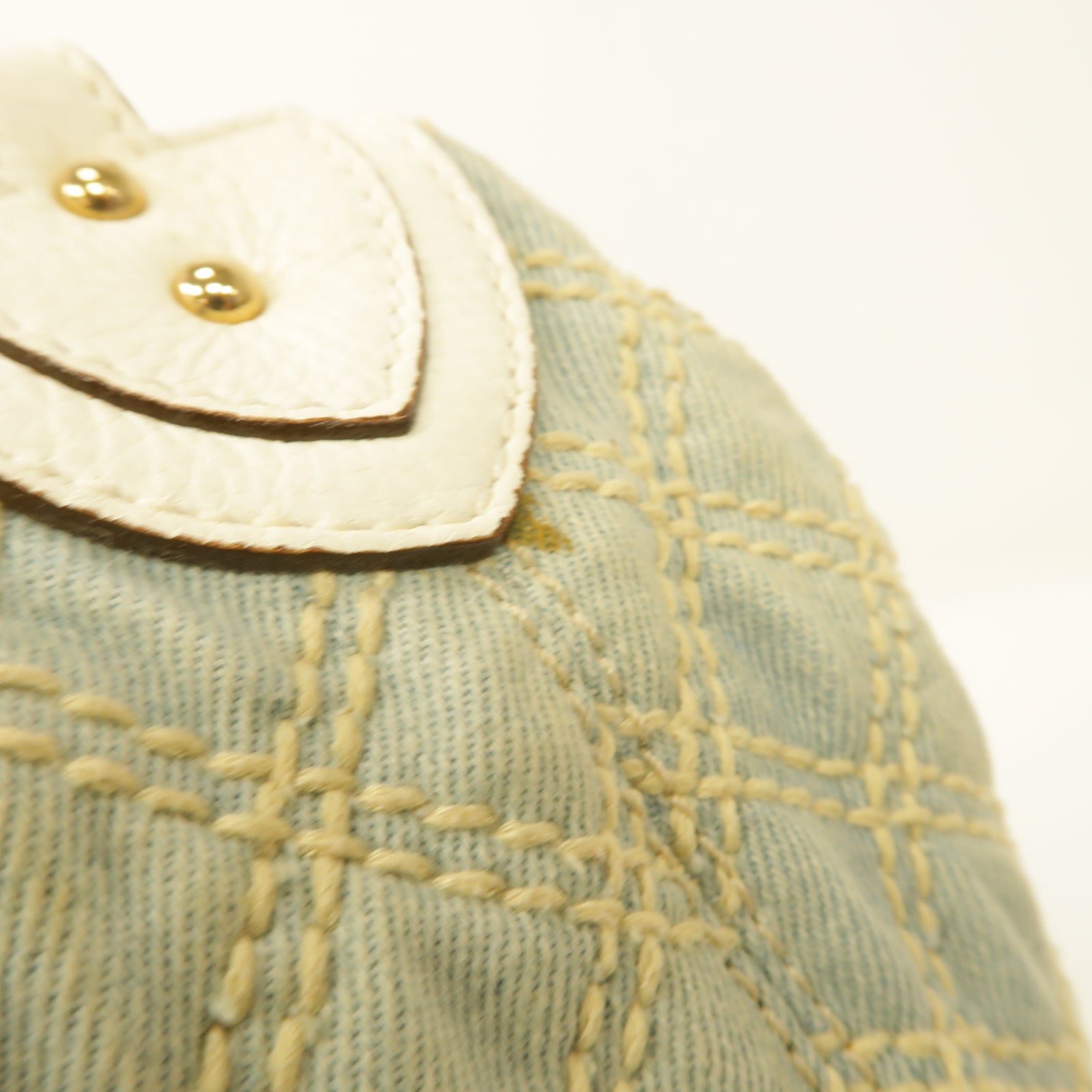 MARC JACOBS 帆布Shoulder Bag金扣肩背袋藍色