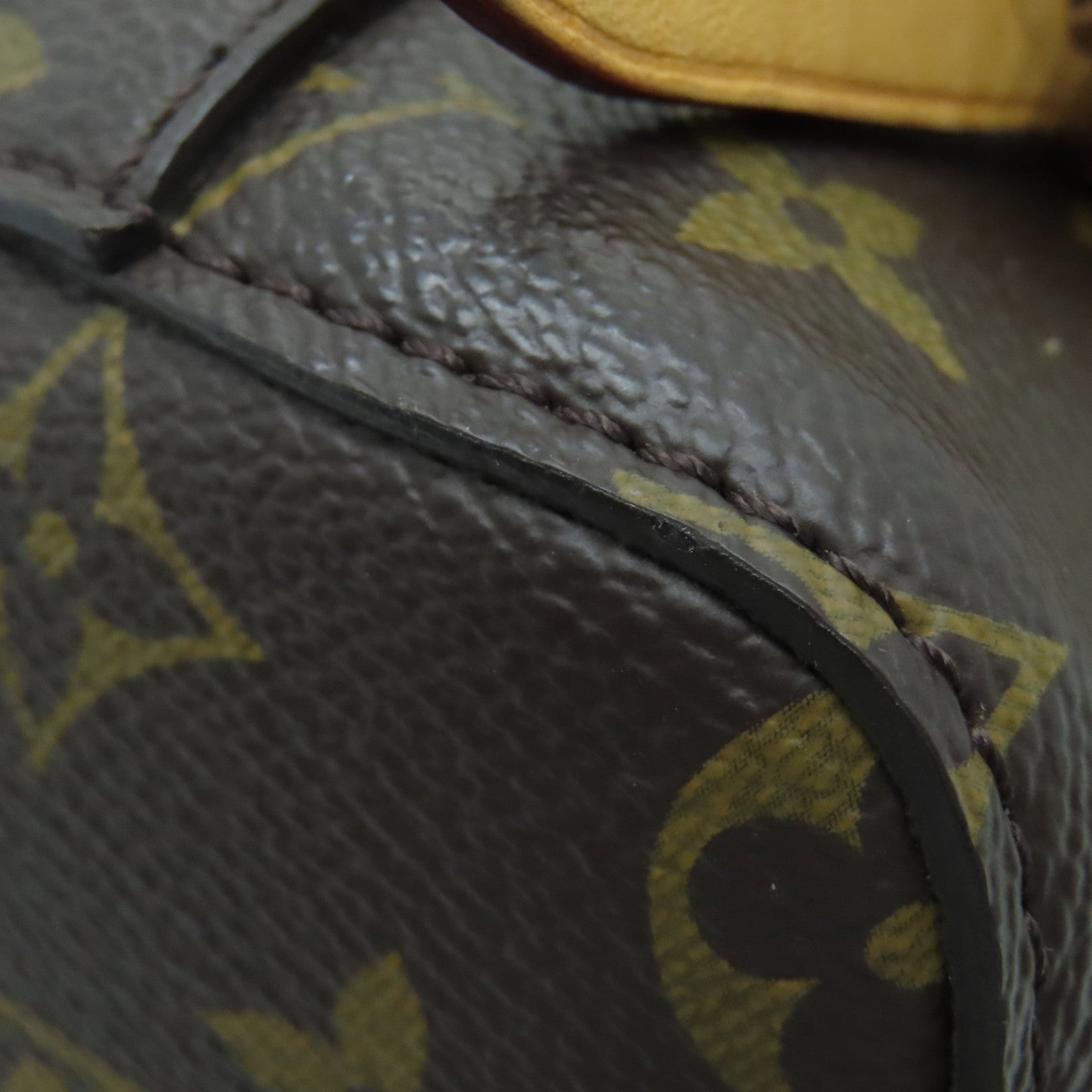 LOUIS VUITTON 【激減優惠】Monogram Montsouris MM金扣背包啡色