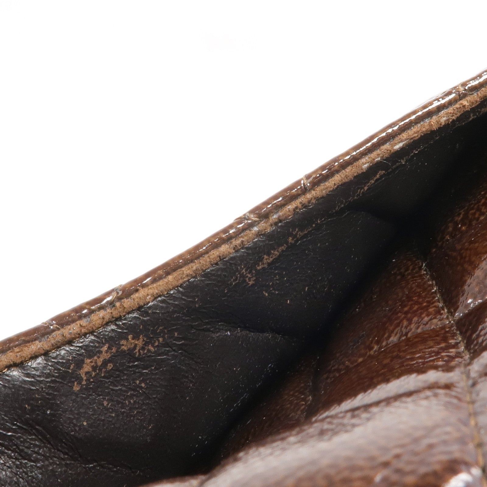 CHANEL 漆皮皮革Classic 25銀扣鏈帶肩背袋