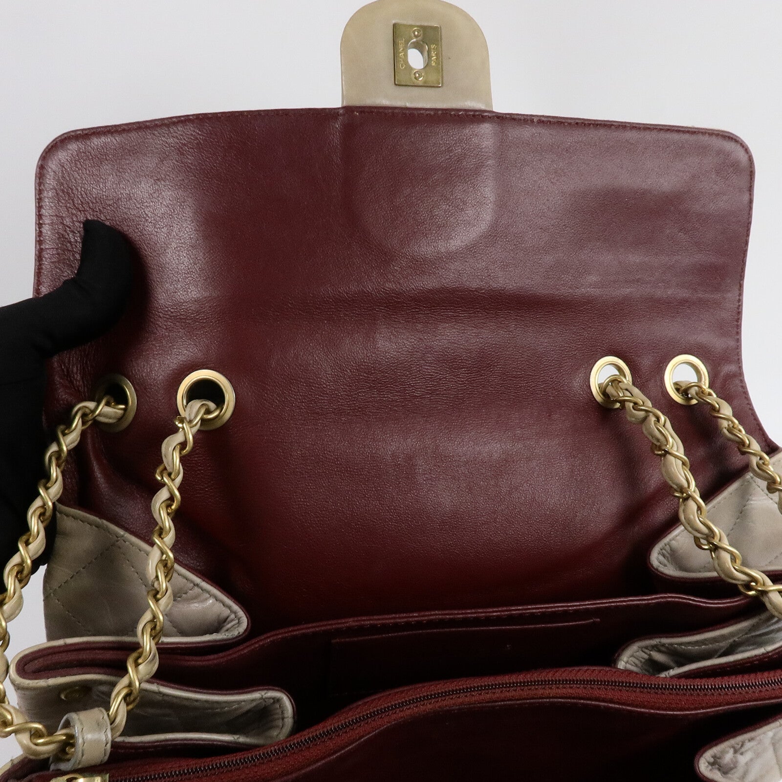 CHANEL 牛皮皮革Shoulder Bag鏈帶肩背袋