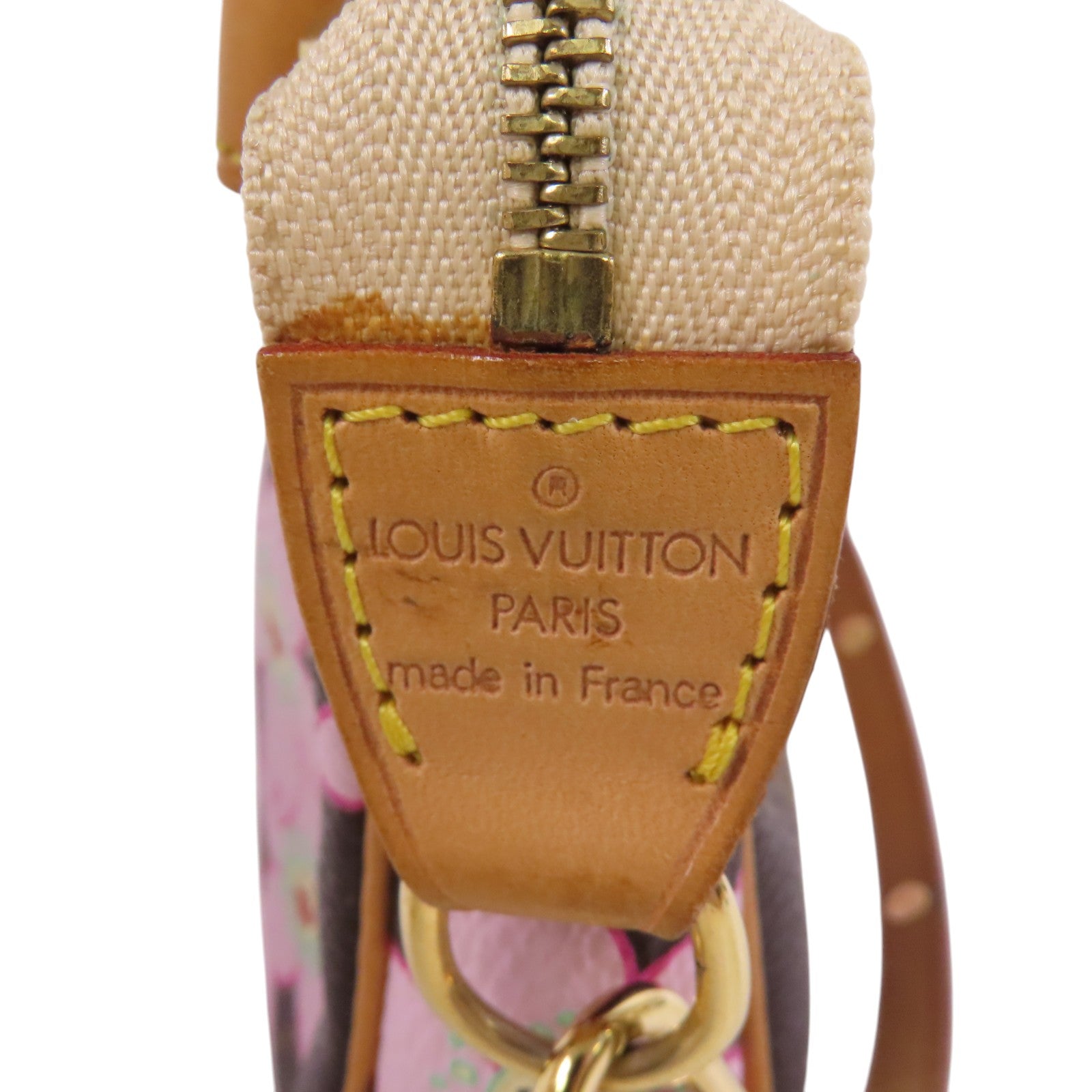LOUIS VUITTON Monogram Cherry Blossom Pochette金扣肩背袋