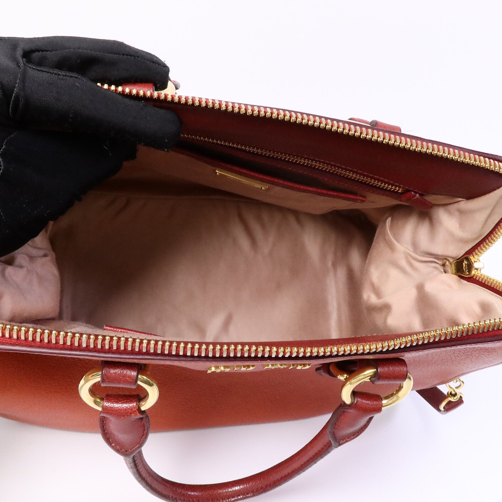Miu Miu 羊皮皮革2 Way Shoulder Bag手挽肩背兩用袋