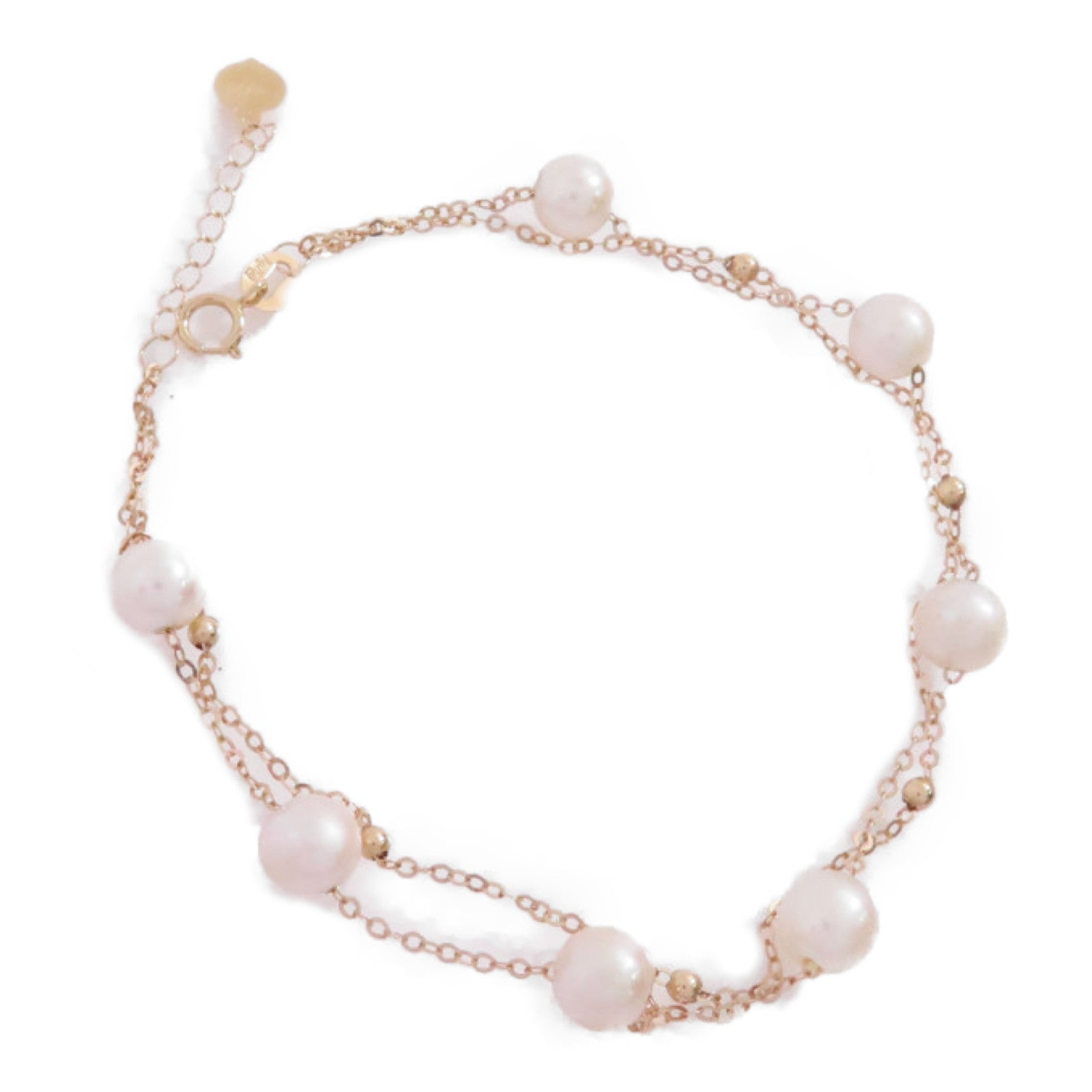 JEWELRY 18K玫瑰金/珍珠Pearl Bracelet金扣手鏈