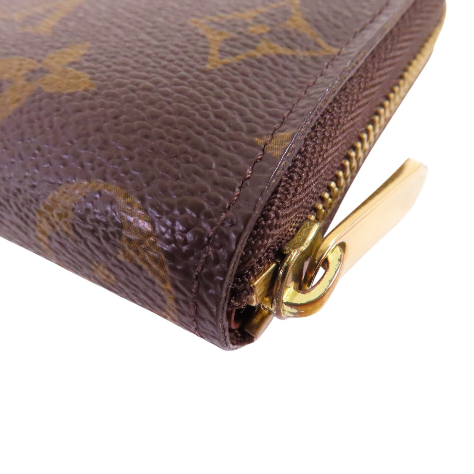 LOUIS VUITTON LV GHW Round Card Case Coin Case Card Holder M60067 Monogram