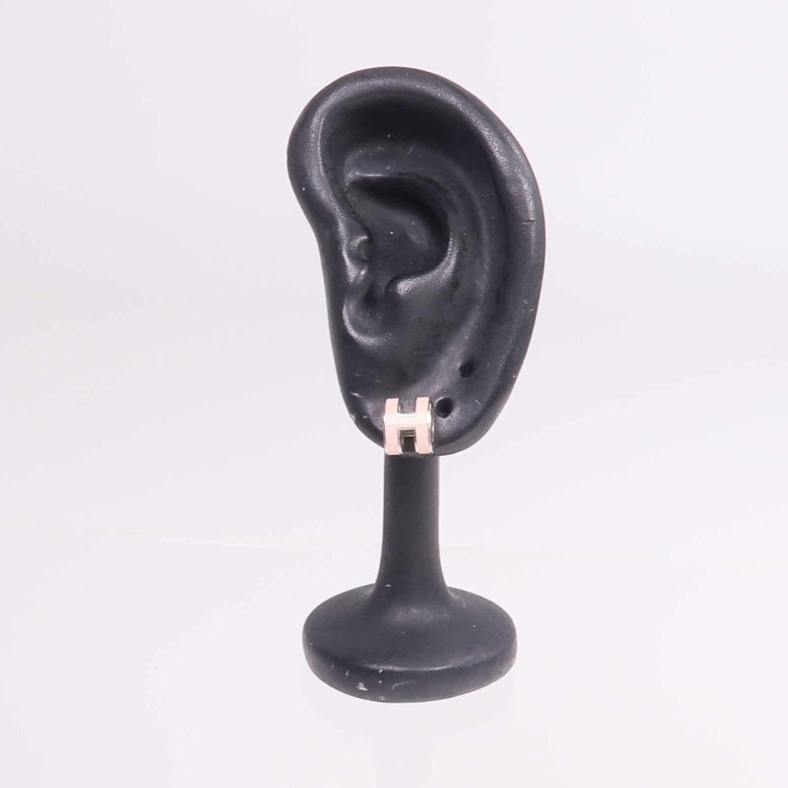 HERMES 金屬Mini Pop H Earrings耳環Rose Dragee