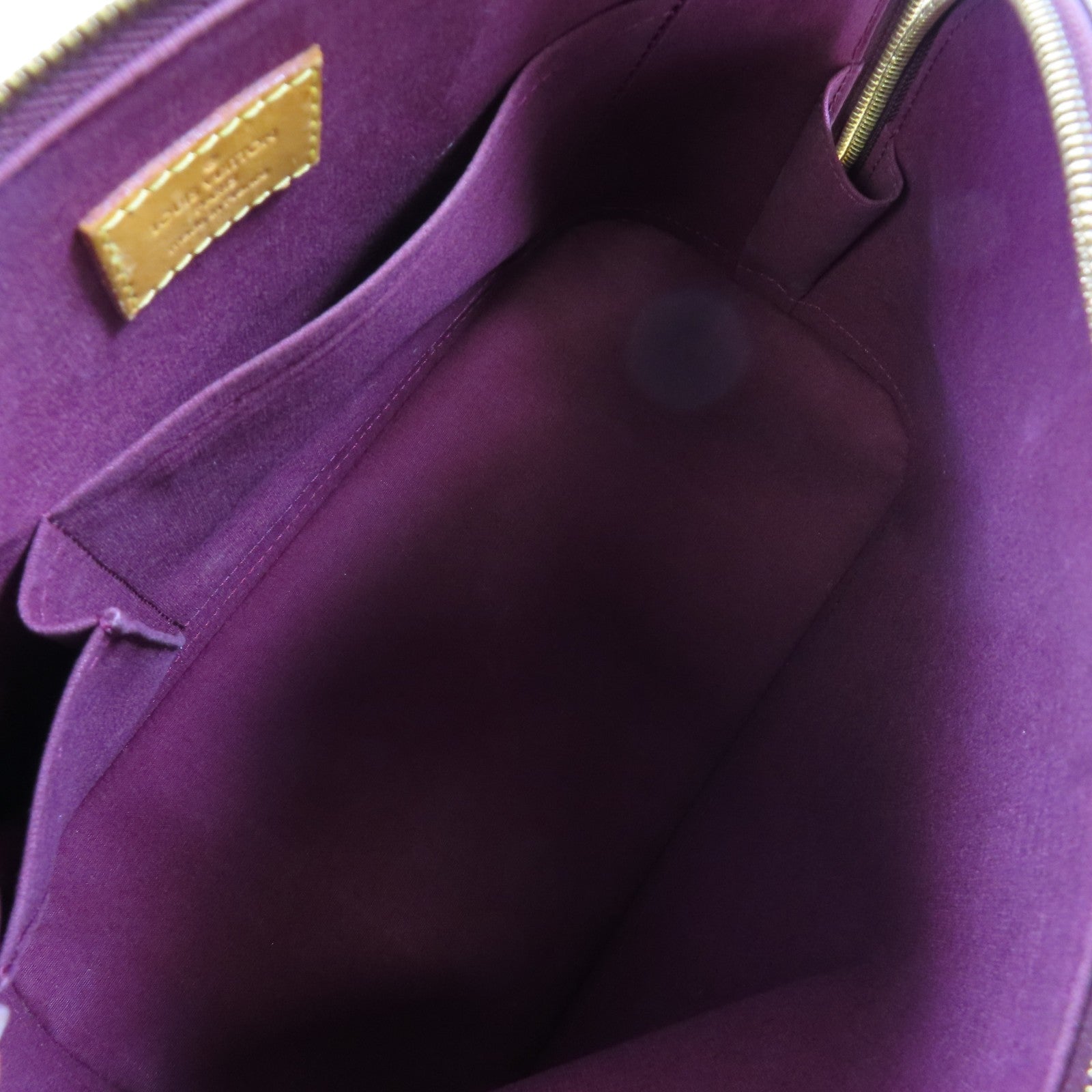 LOUIS VUITTON Monogram Vernis Alma PM Hand Bag金扣手挽袋