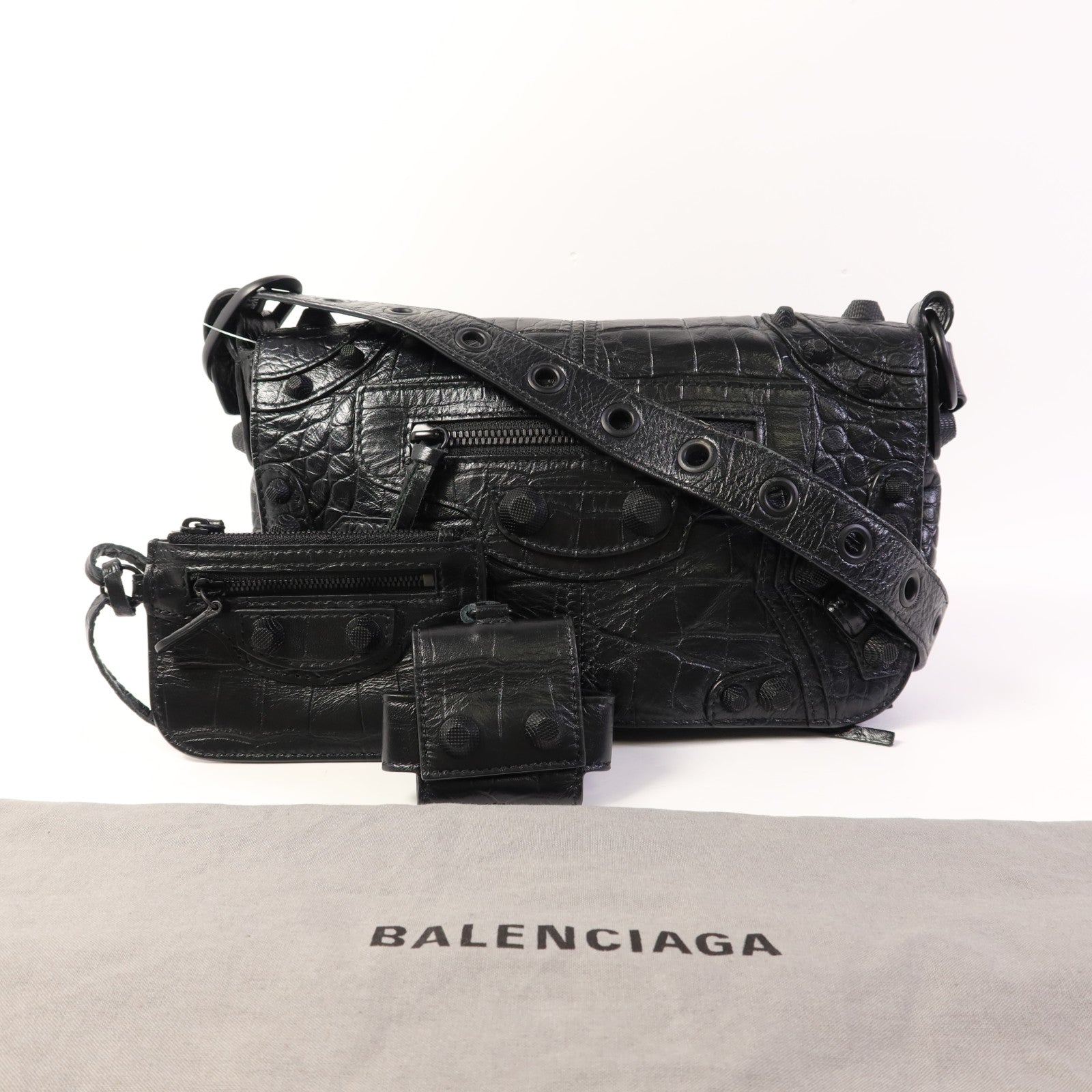 BALENCIAGA 牛皮皮革Le Cagole XS Flap肩背袋