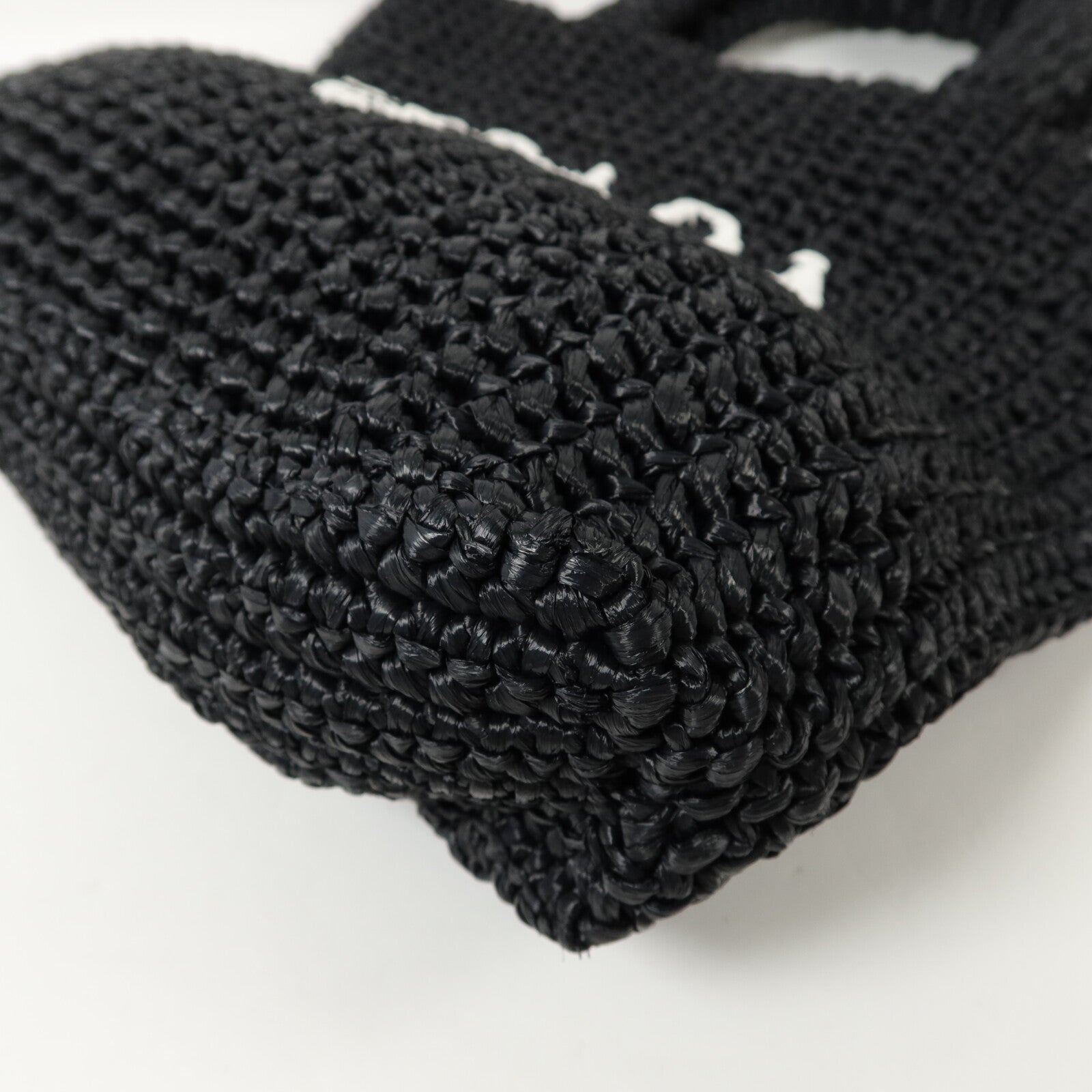 PRADA Raffia Small Crochet Tote手挽袋