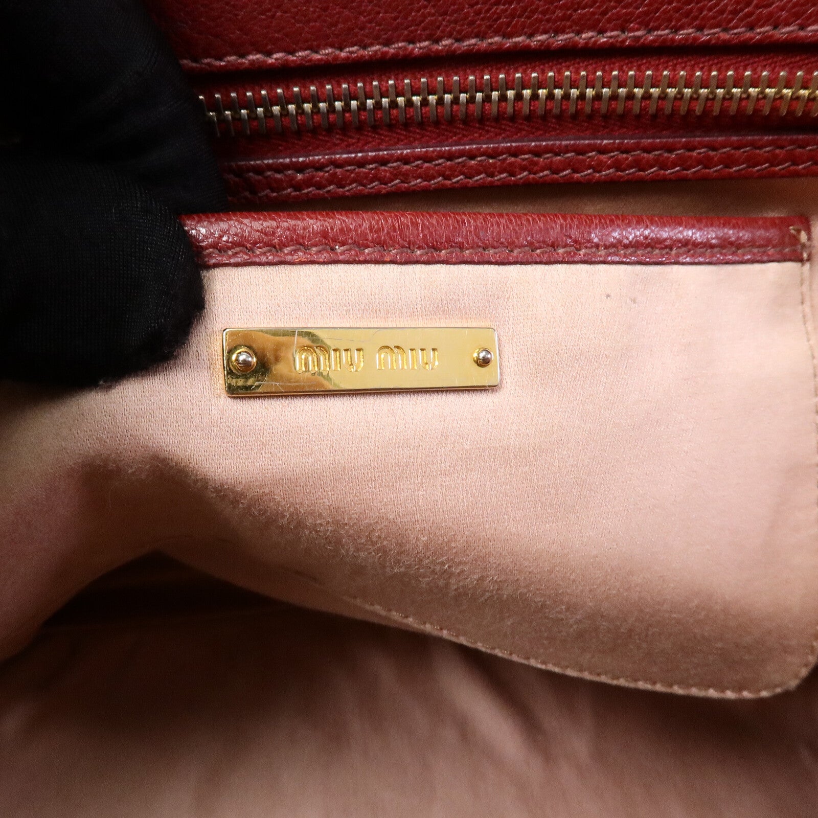 Miu Miu 羊皮皮革2 Way Shoulder Bag手挽肩背兩用袋
