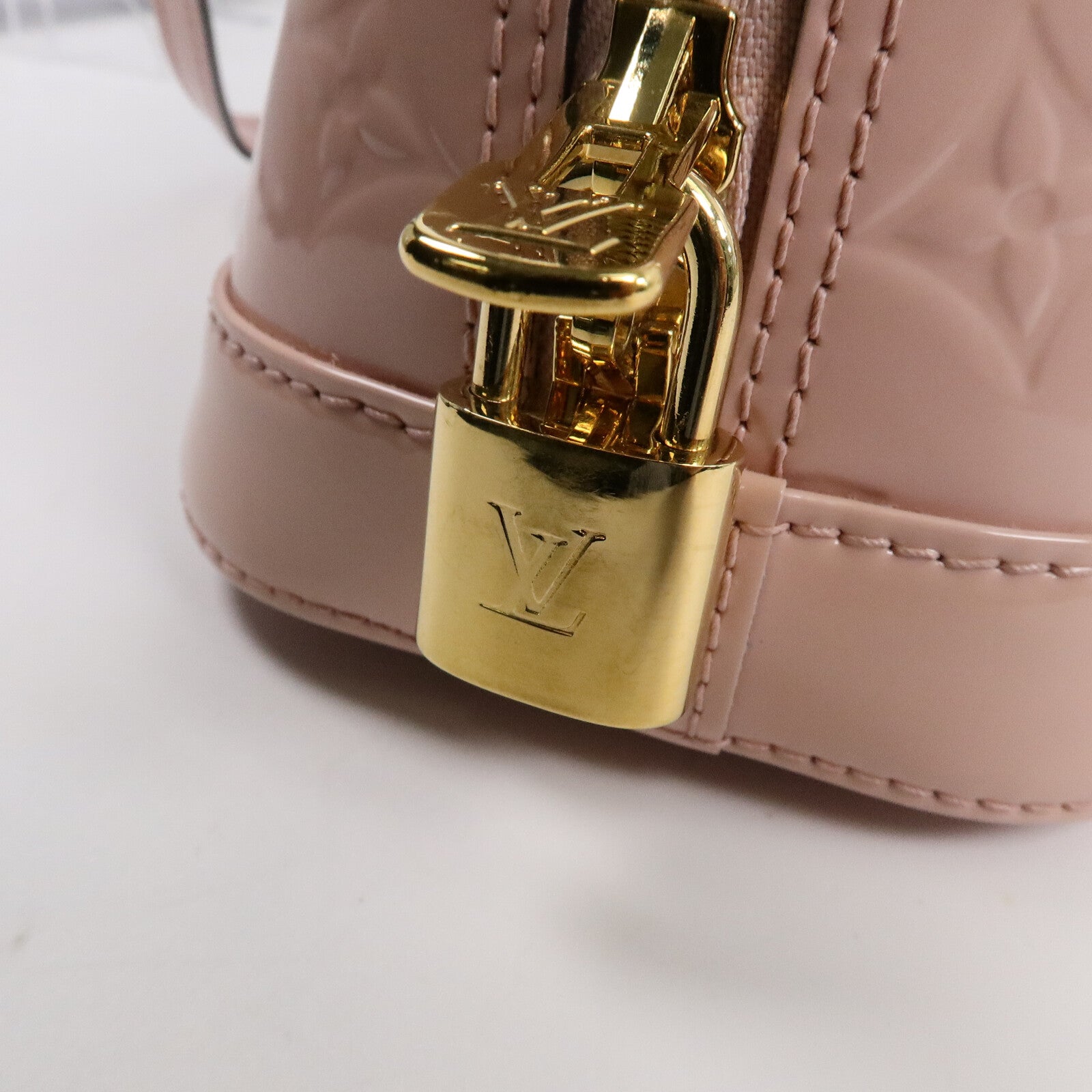 LOUIS VUITTON Monogram Vernis Alma BB手挽肩背兩用袋