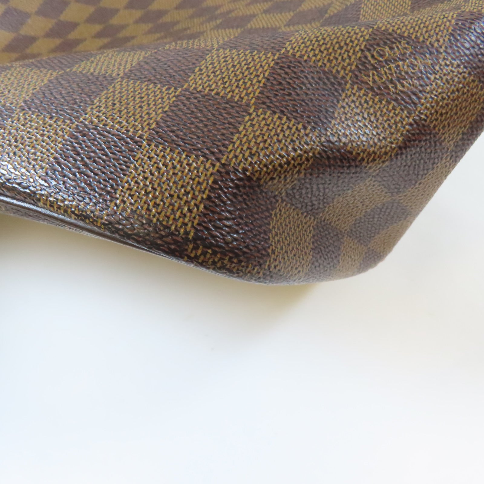 LOUIS VUITTON 【激減優惠】Damier Saleya MM金扣肩背袋啡色