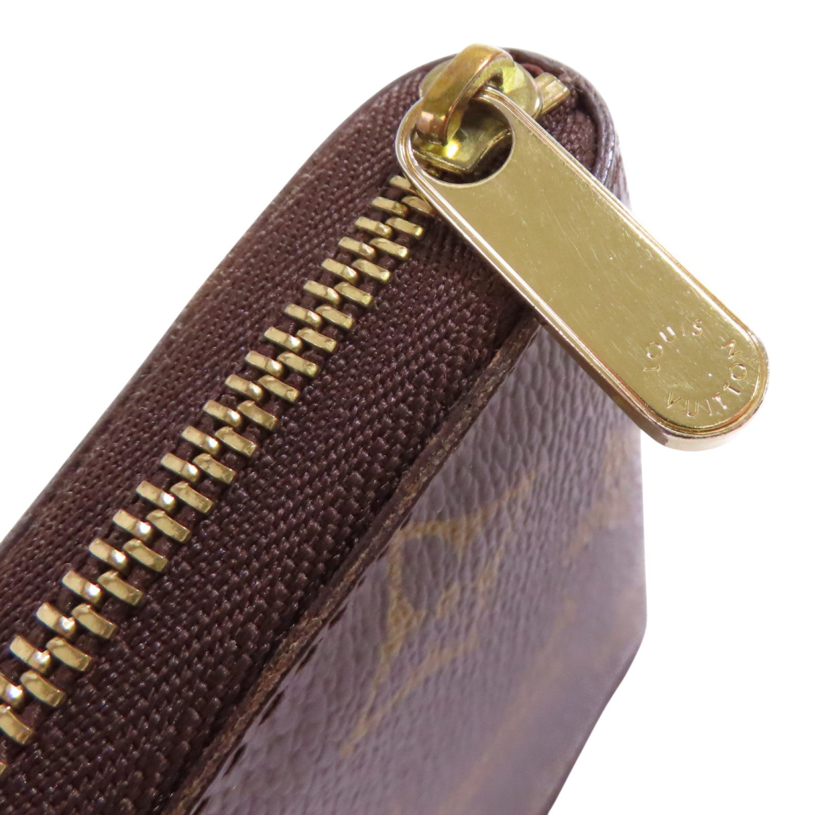 LOUIS VUITTON LV GHW Round Card Case Coin Case Card Holder M60067 Monogram