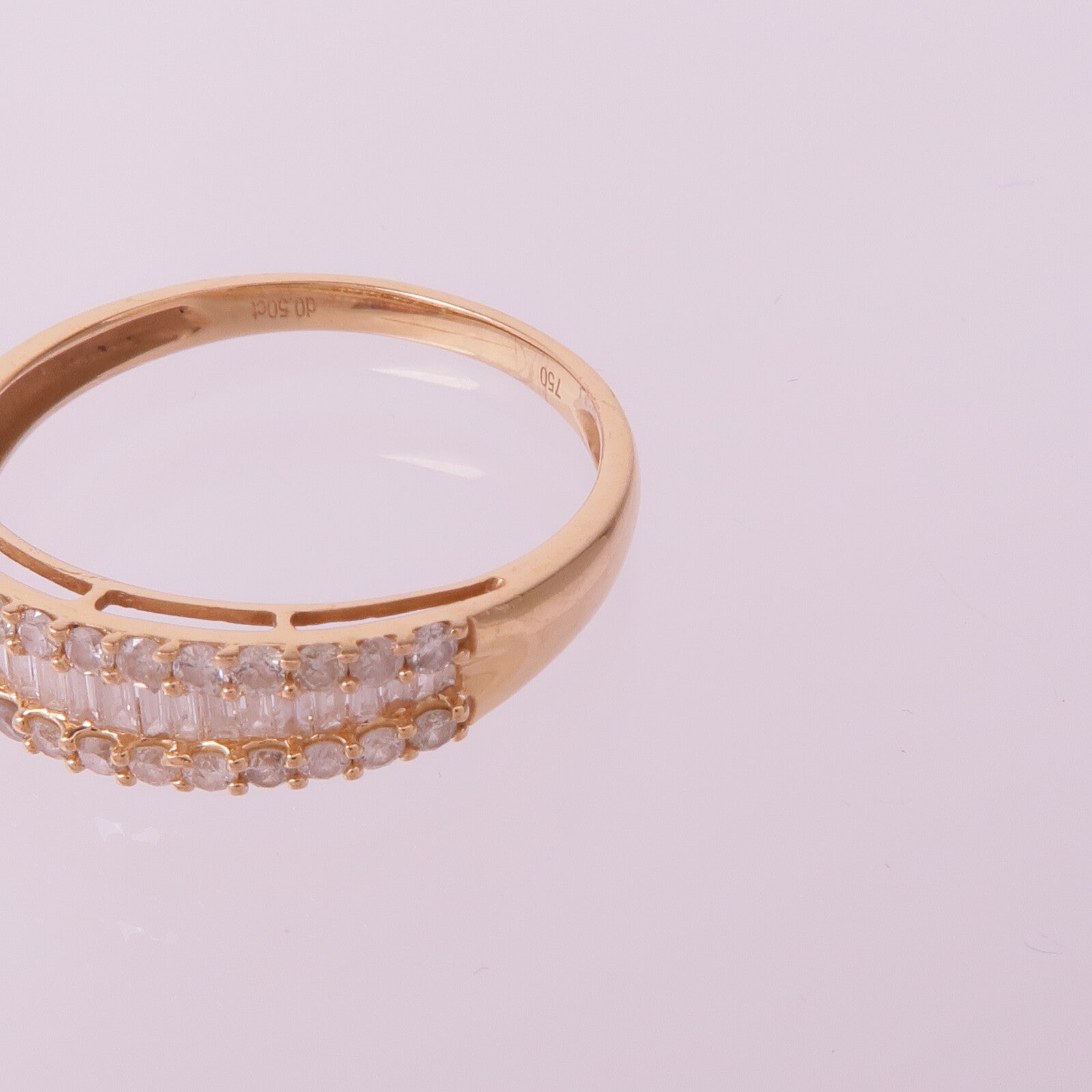 JEWELRY 18K玫瑰金Diamond Ring鑽石戒指US#8