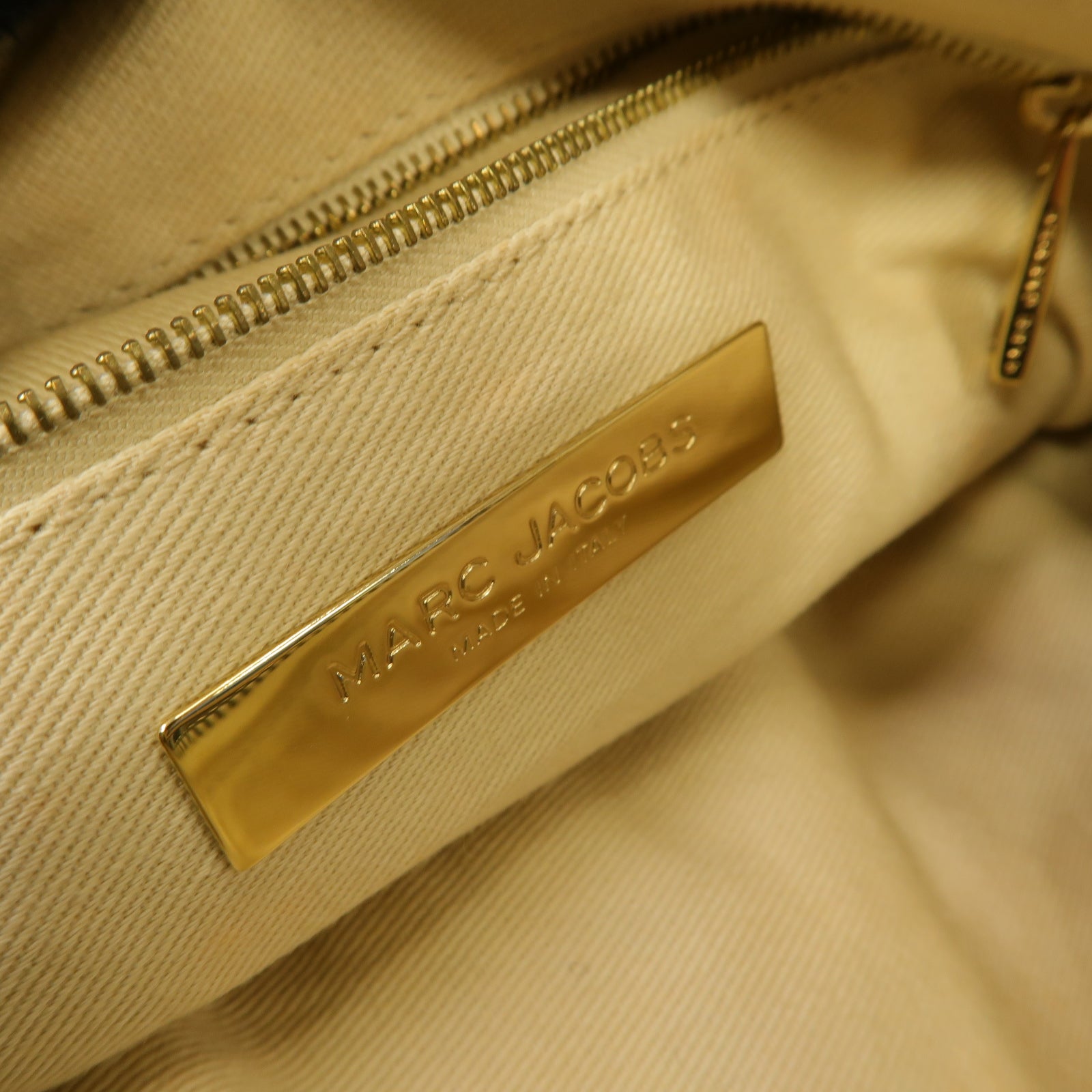 MARC JACOBS 帆布Shoulder Bag金扣肩背袋藍色