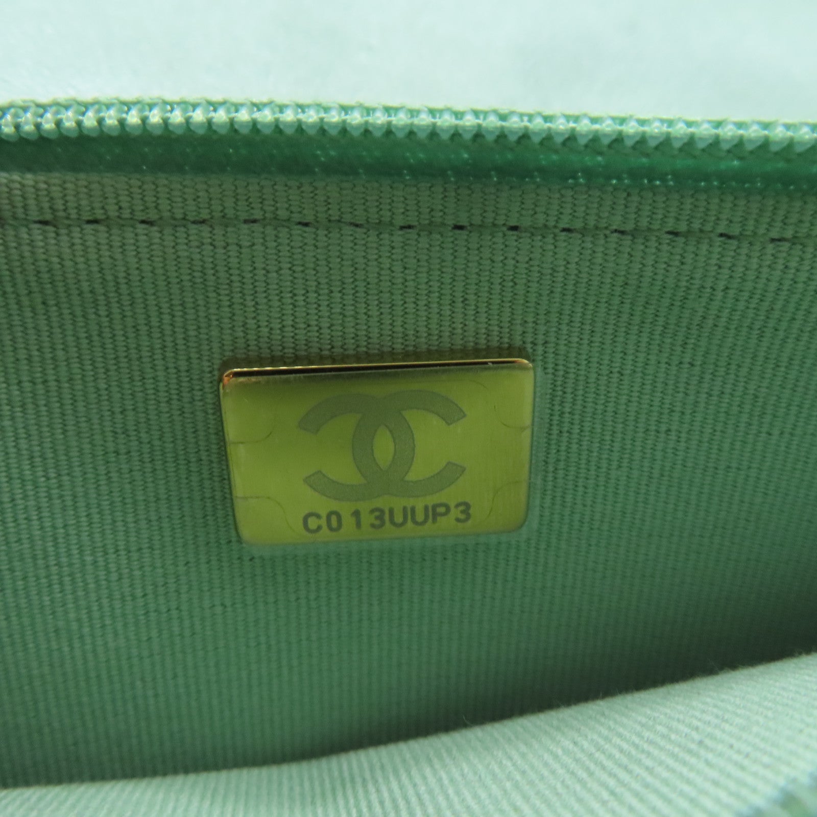 CHANEL 【激減優惠】菱格羊皮皮革Chanel 19 Wallet On Chain鏈帶手挽肩背兩用袋綠色