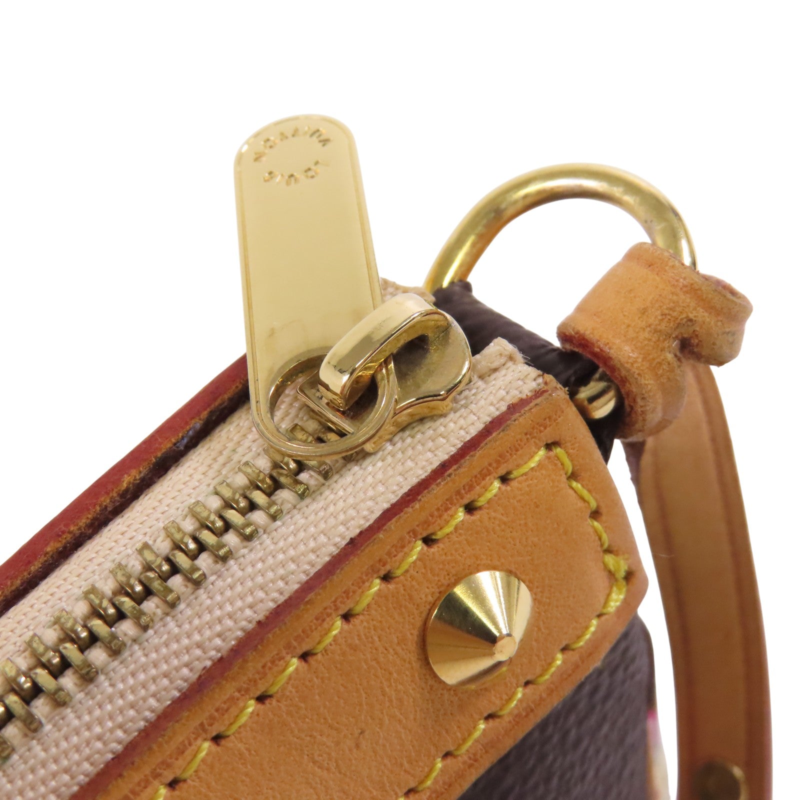 LOUIS VUITTON Monogram Cherry Blossom Pochette金扣肩背袋