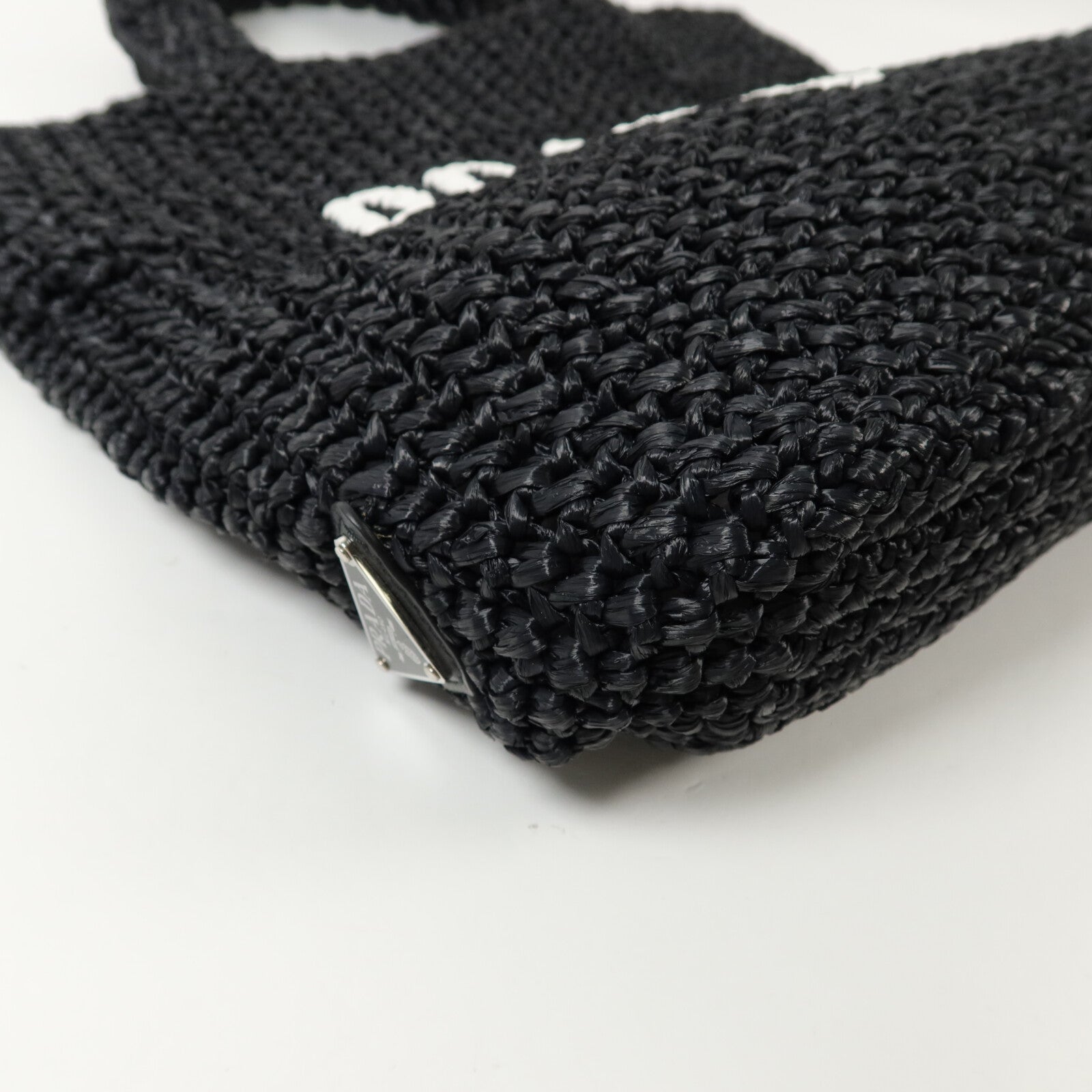 PRADA Raffia Small Crochet Tote手挽袋