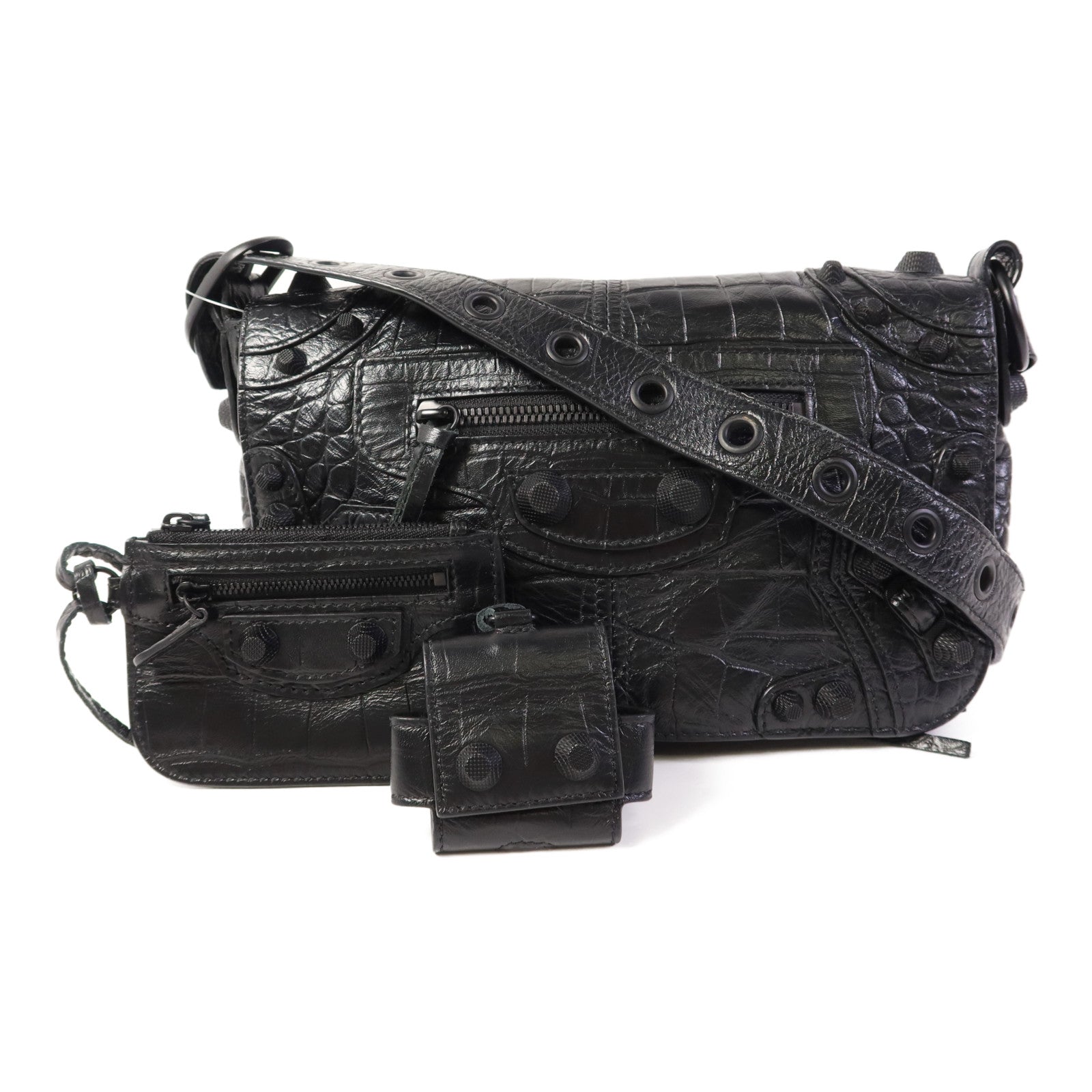 BALENCIAGA 牛皮皮革Le Cagole XS Flap肩背袋