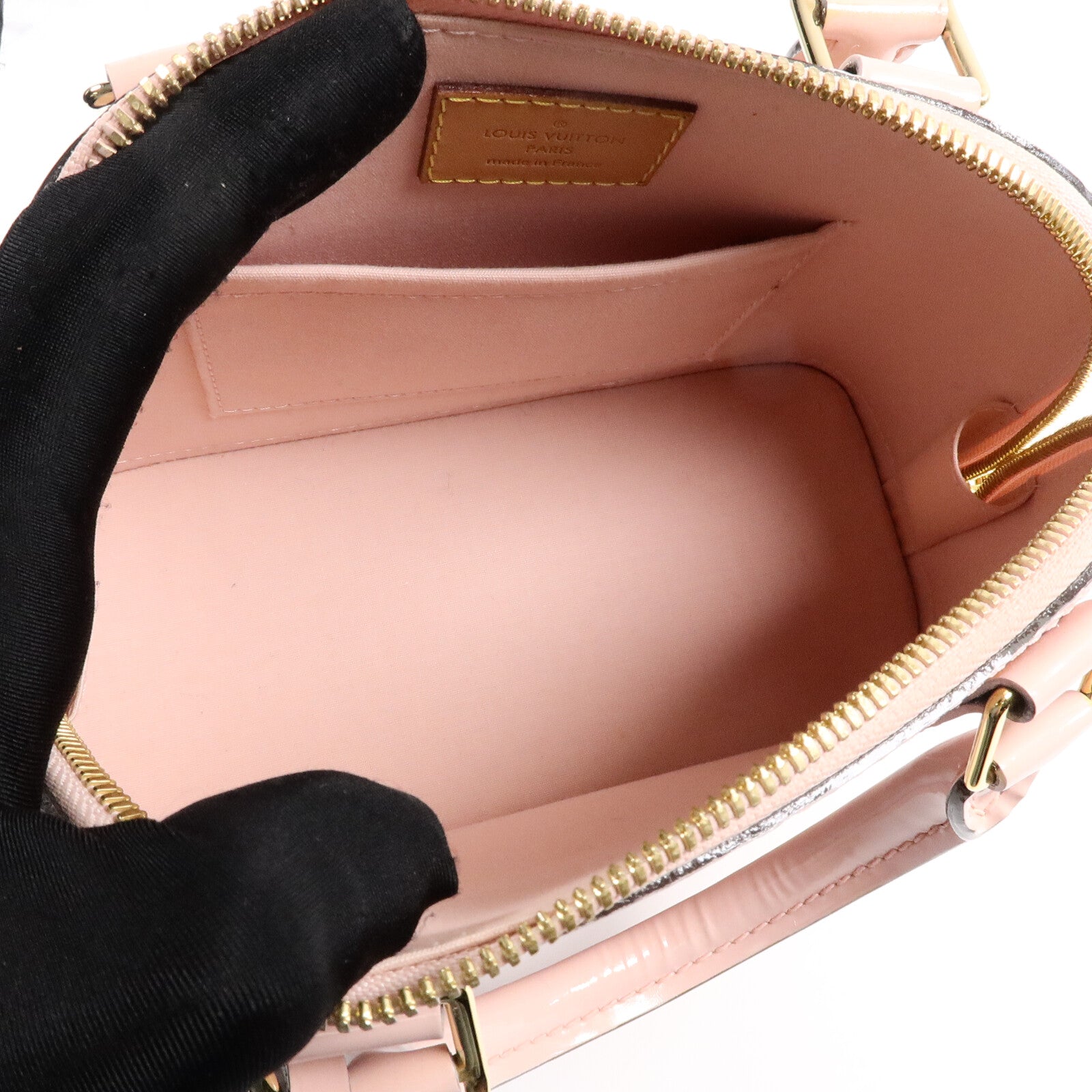 LOUIS VUITTON Monogram Vernis Alma BB手挽肩背兩用袋