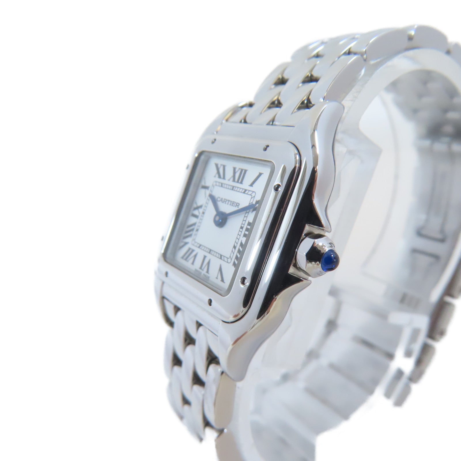 CARTIER Panthere不鏽鋼手錶石英機芯白色