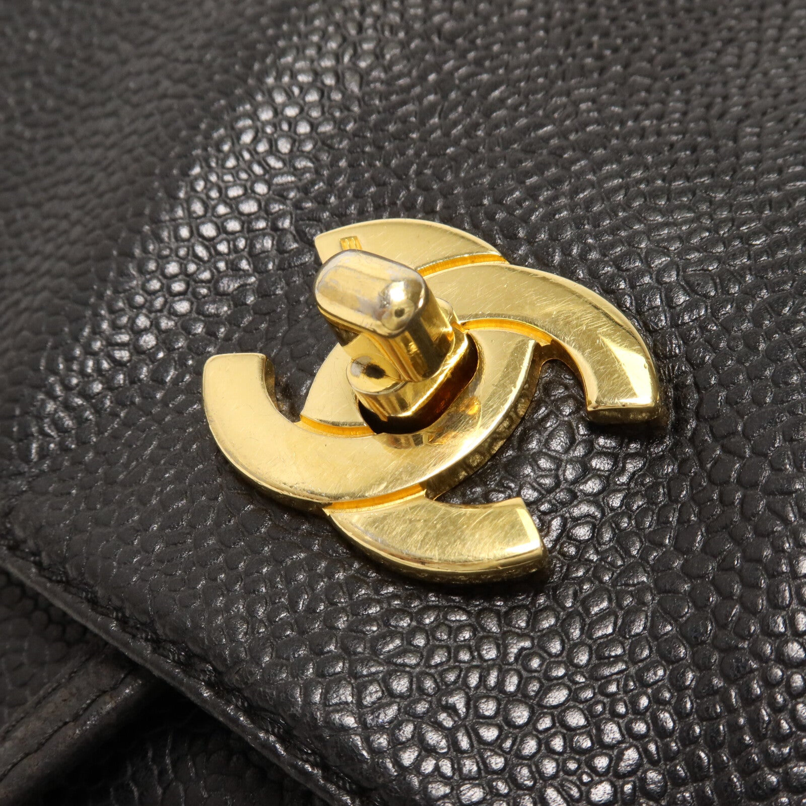 CHANEL 牛皮皮革Triple CC Backpack鏈帶背包