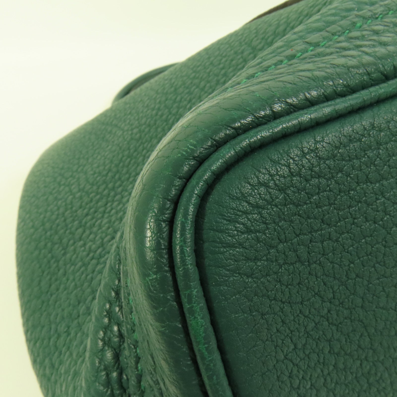 HERMES Negonda皮革Garden Party PM手挽袋Malachite