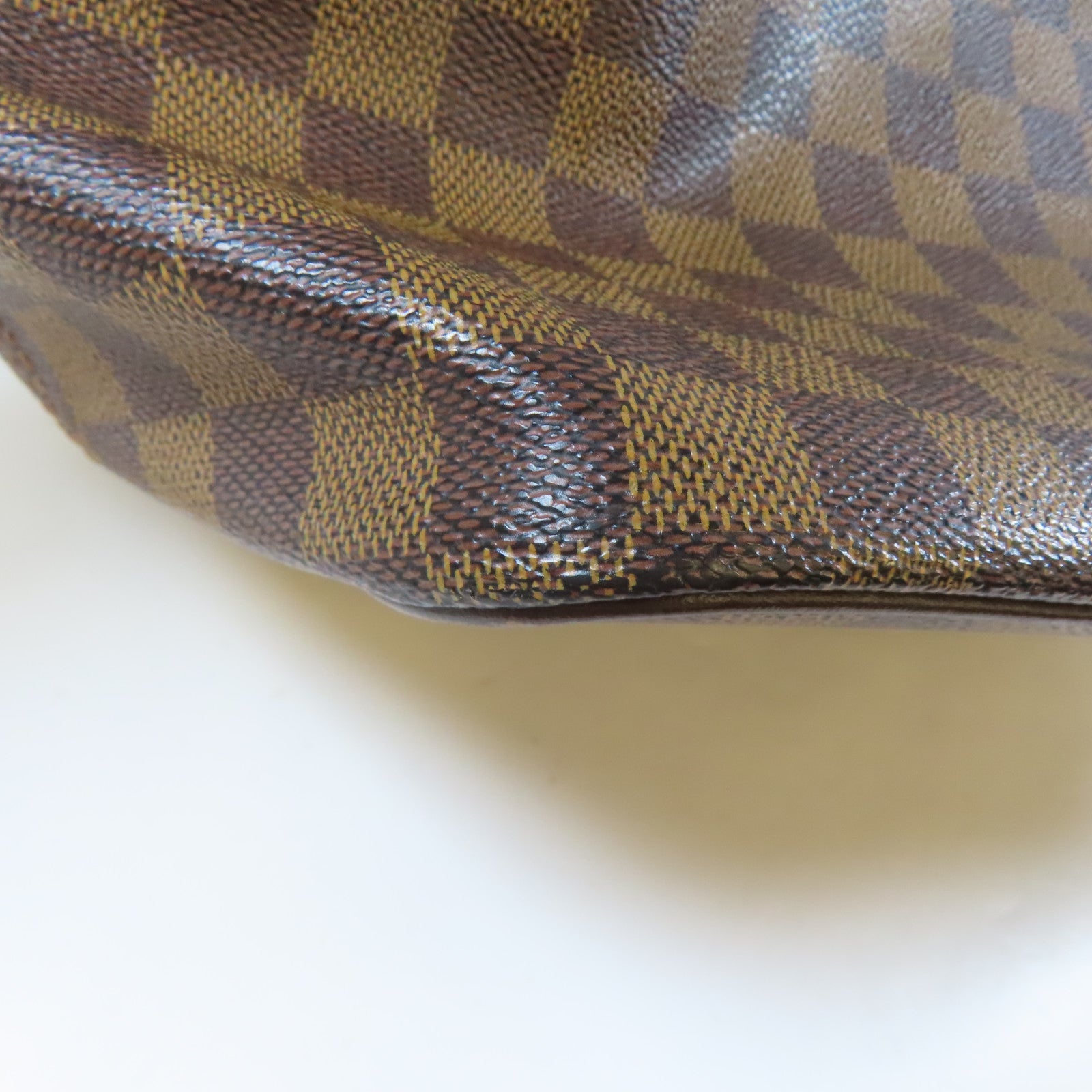 LOUIS VUITTON 【激減優惠】Damier Saleya MM金扣肩背袋啡色