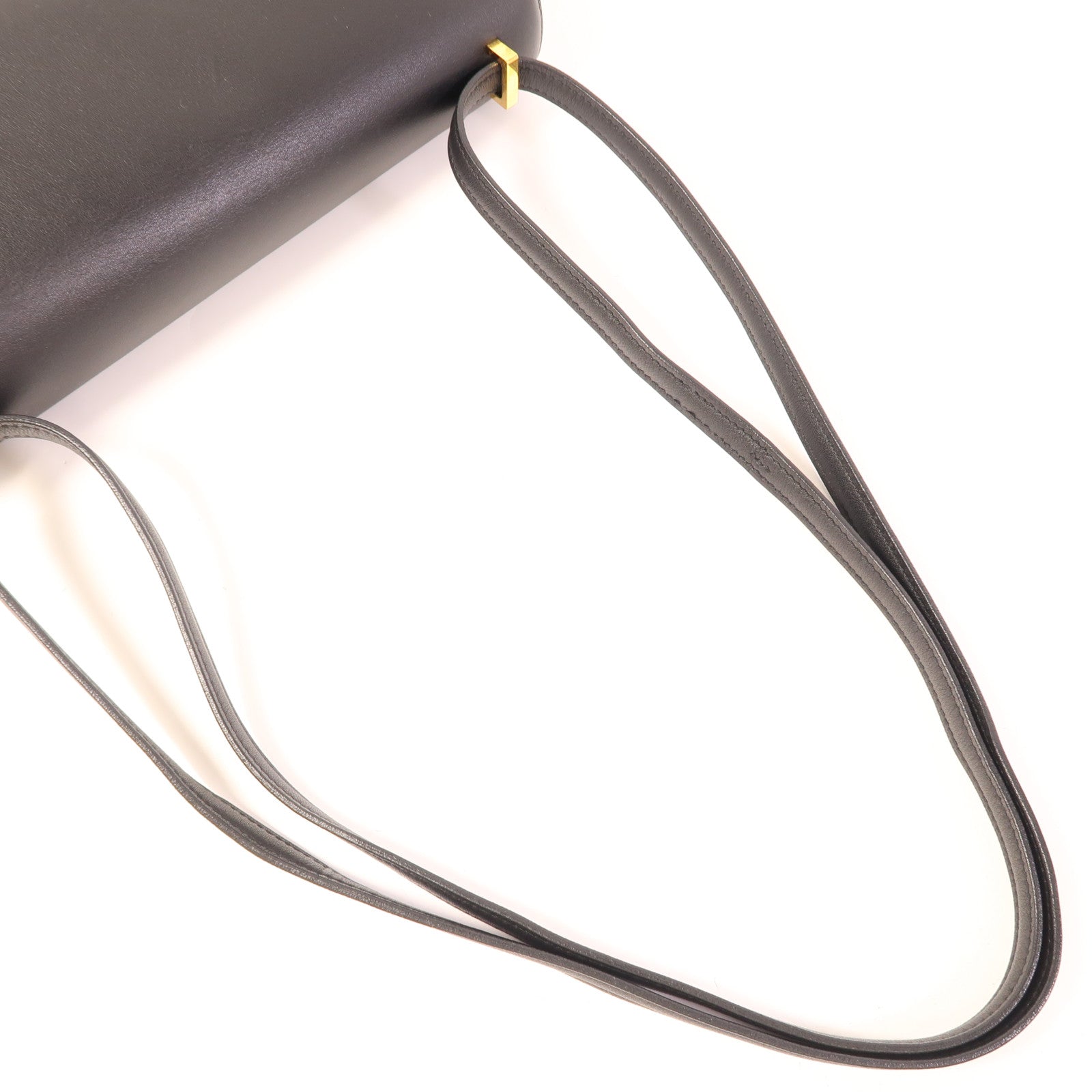 HERMES Swift皮革Constance Elan金扣肩背袋Noir