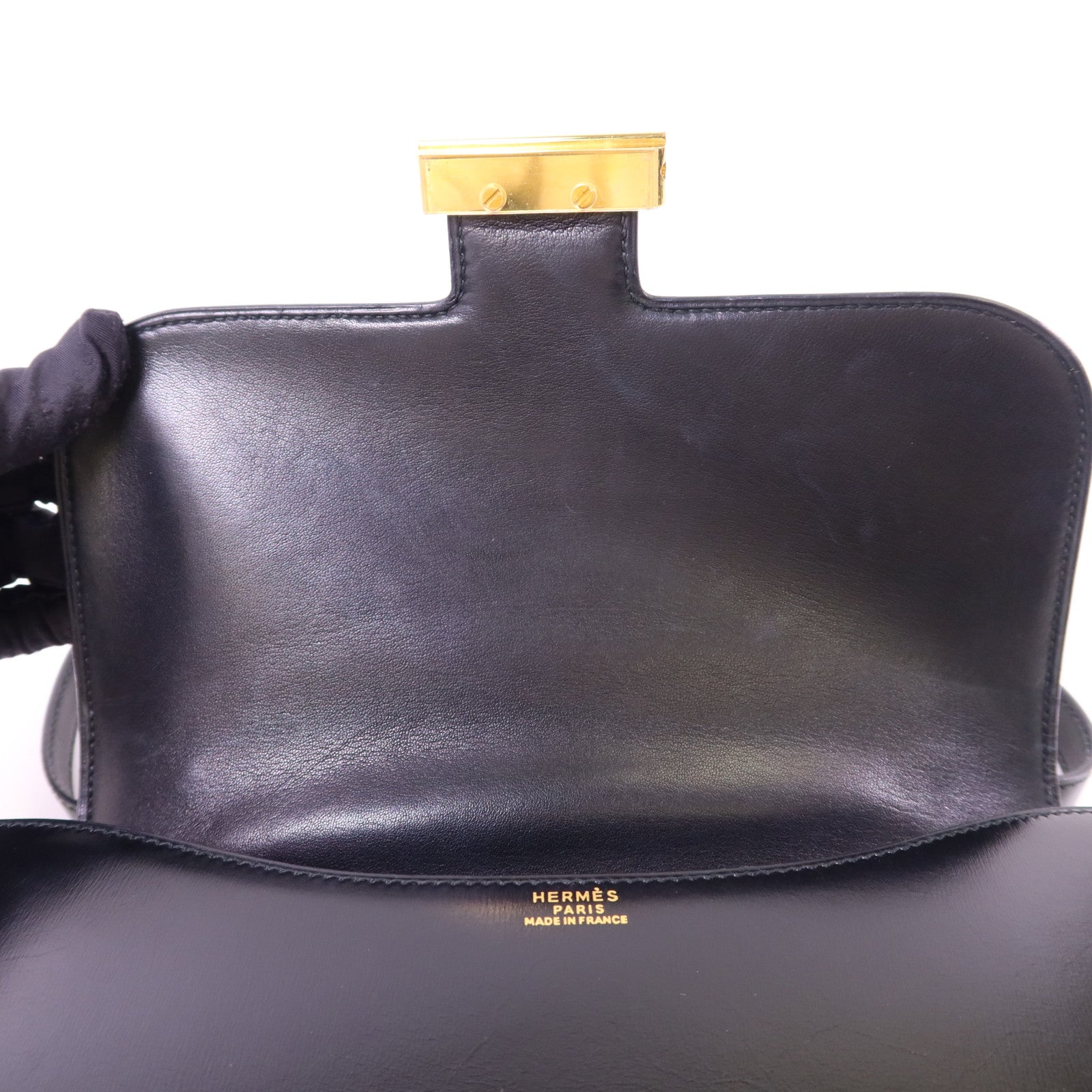 HERMES Box Calf皮革Constance 24金扣肩背袋