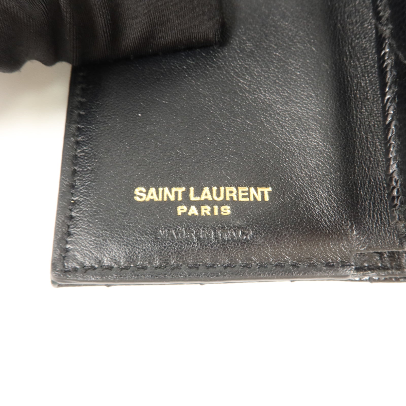 SAINT LAURENT 牛皮皮革Trifold Wallet錢包