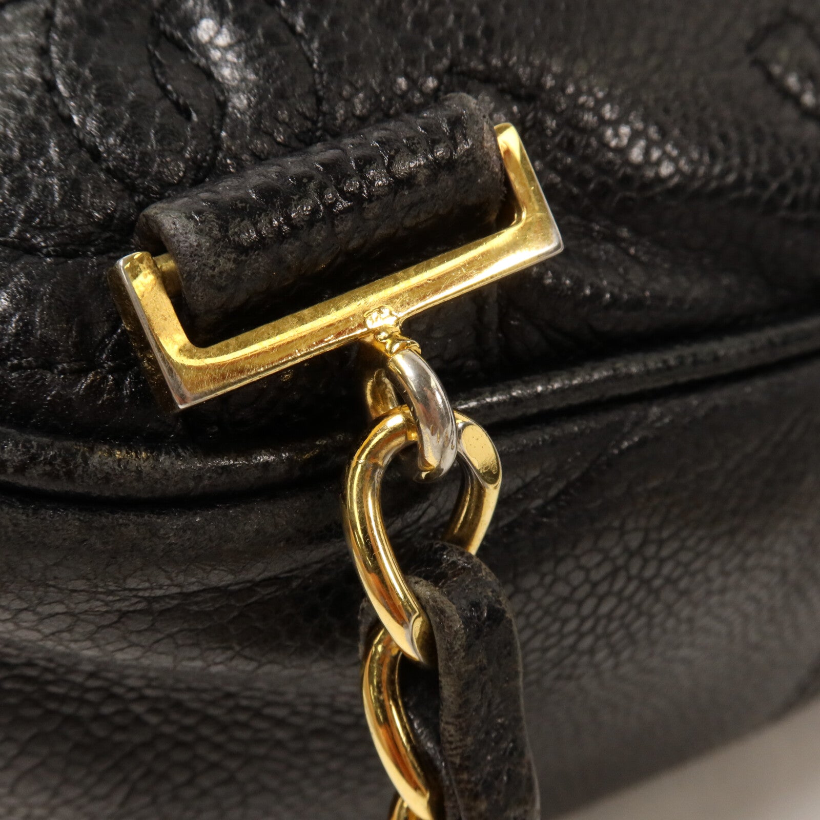 CHANEL 牛皮皮革Triple CC Backpack鏈帶背包