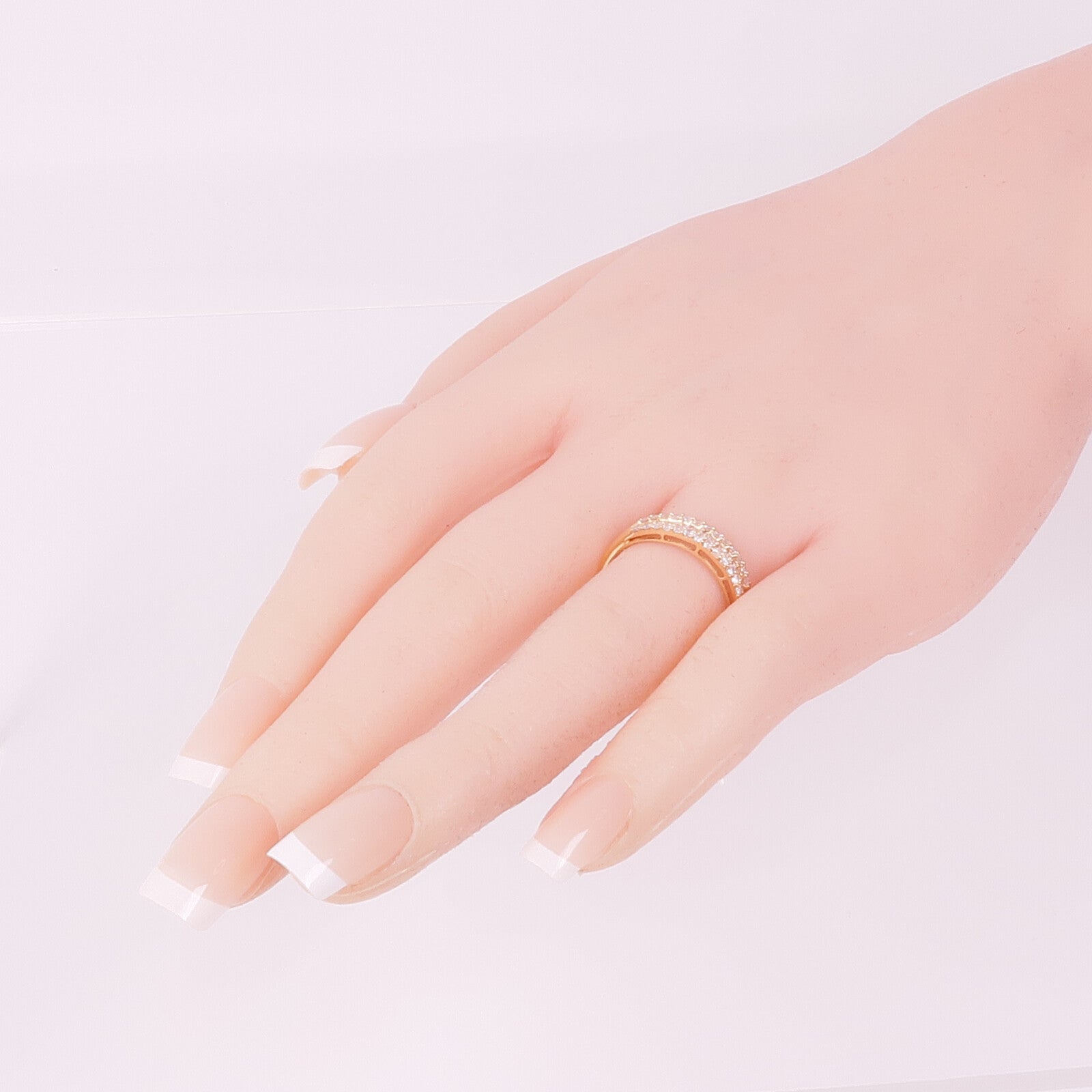 JEWELRY 18K玫瑰金Diamond Ring鑽石戒指US#8