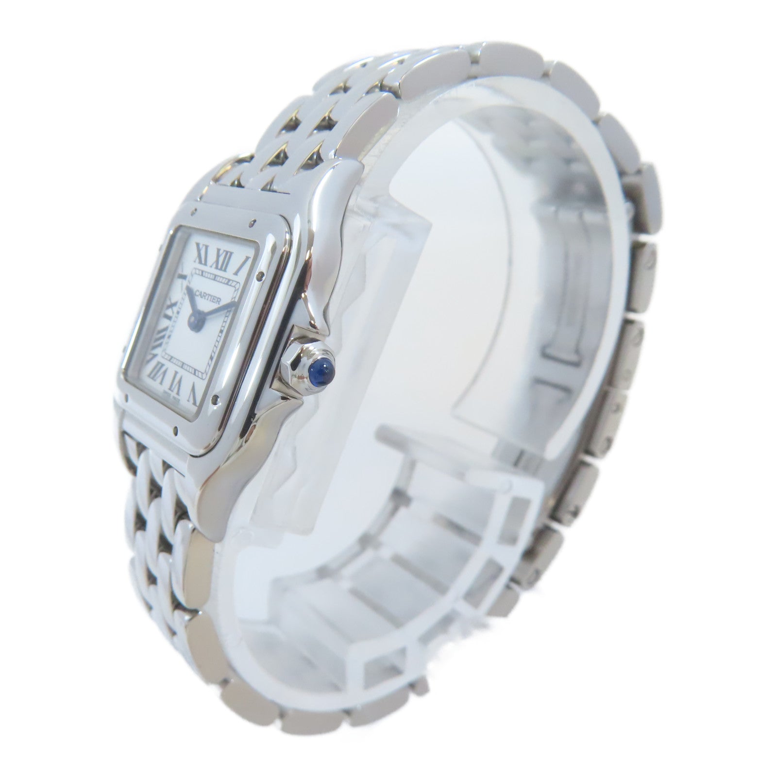CARTIER Panthere不鏽鋼手錶石英機芯白色