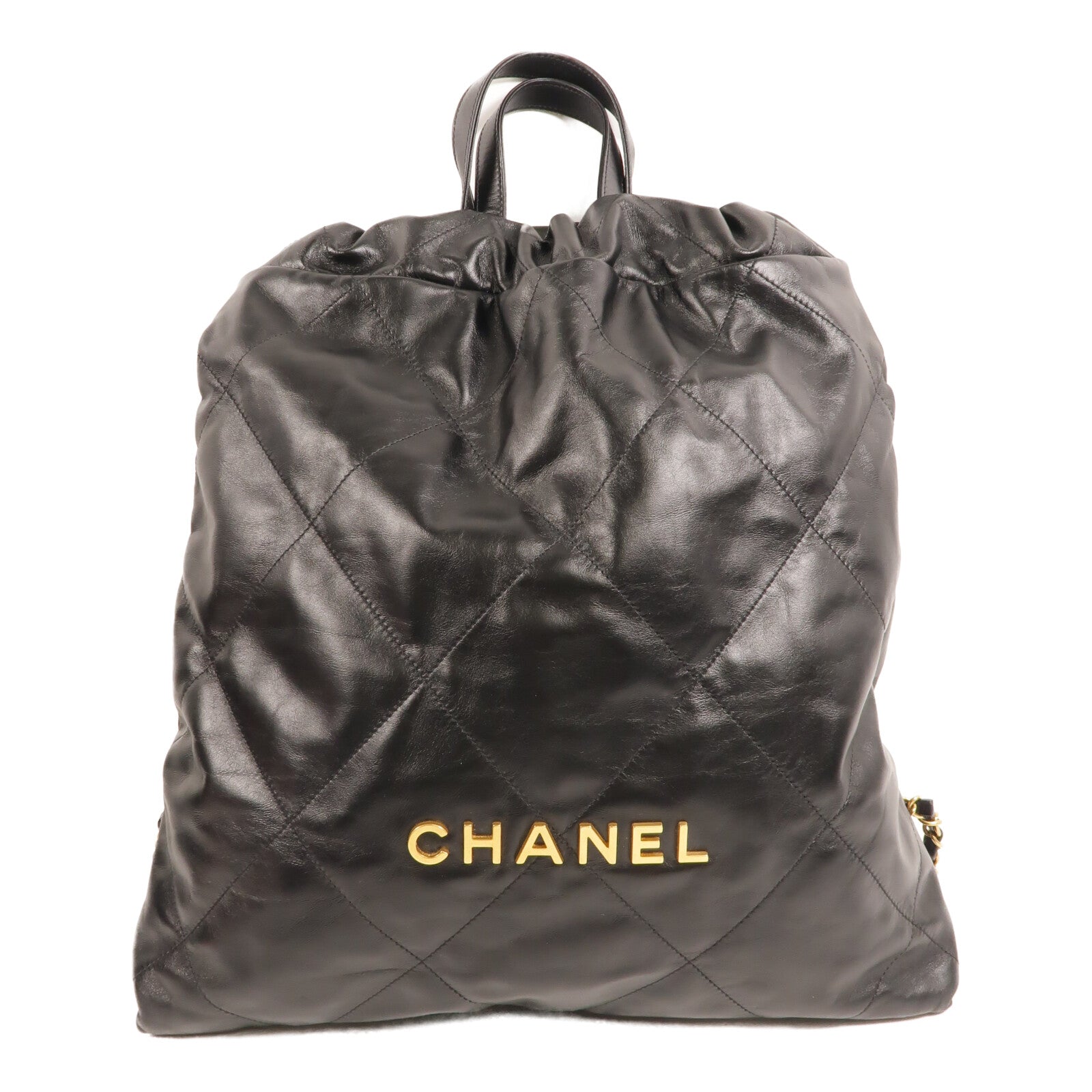 CHANEL 牛皮皮革Chanel 22 Backpack鏈帶背包