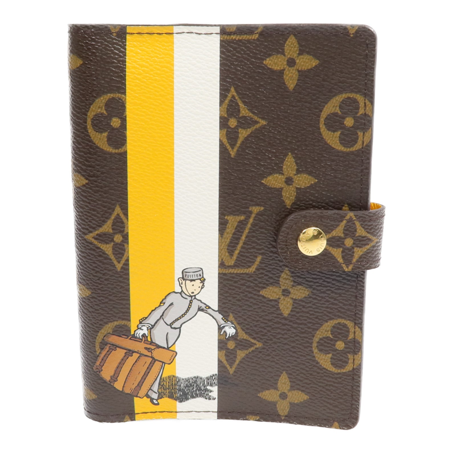 LOUIS VUITTON Monogram Groom Agenda PM金扣記事本封套