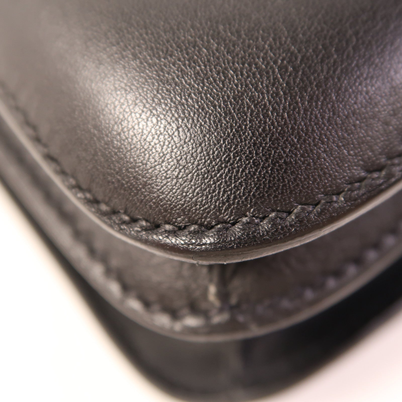 HERMES Swift皮革Constance Elan金扣肩背袋Noir