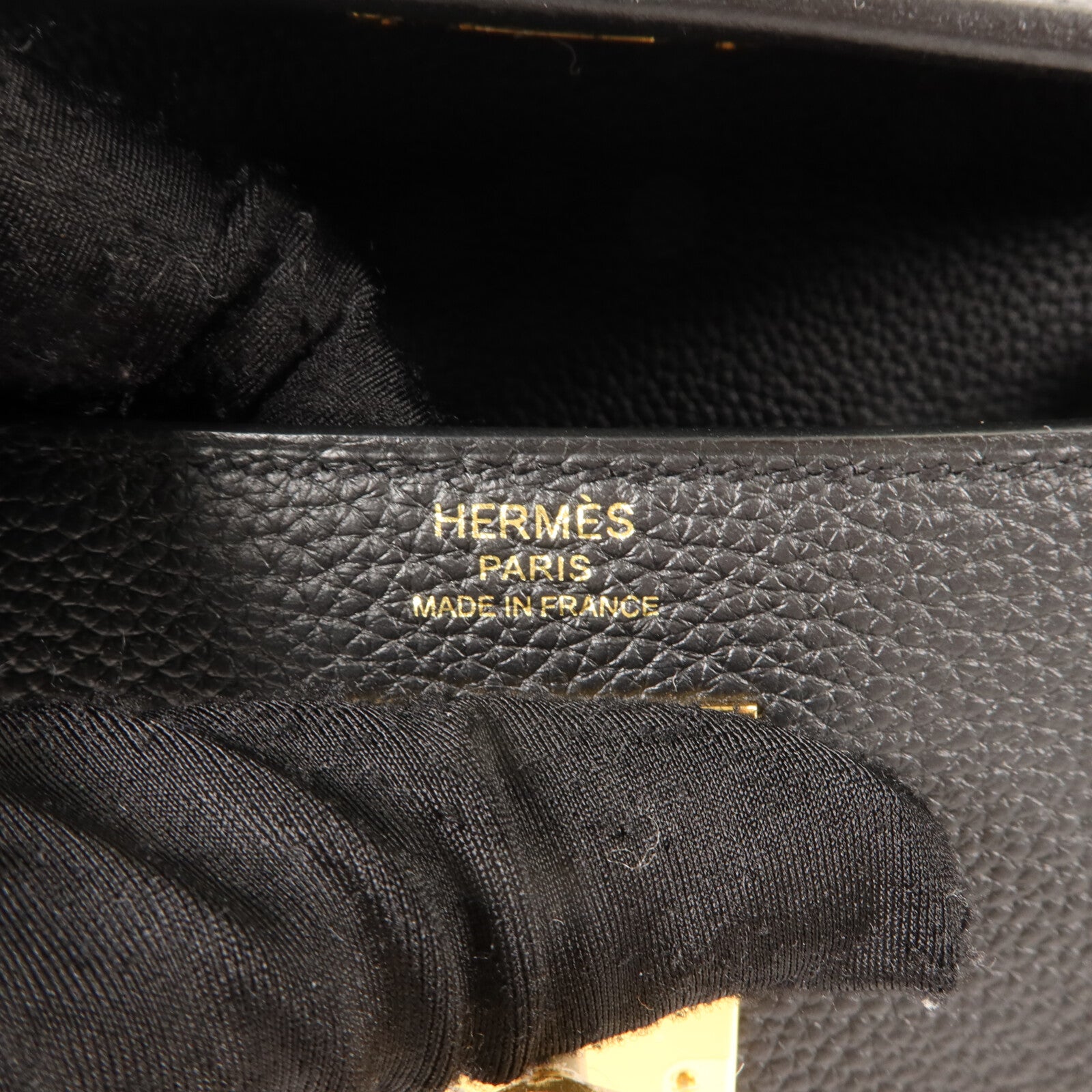 HERMES Togo皮革Kelly 28手挽肩背兩用袋Noir
