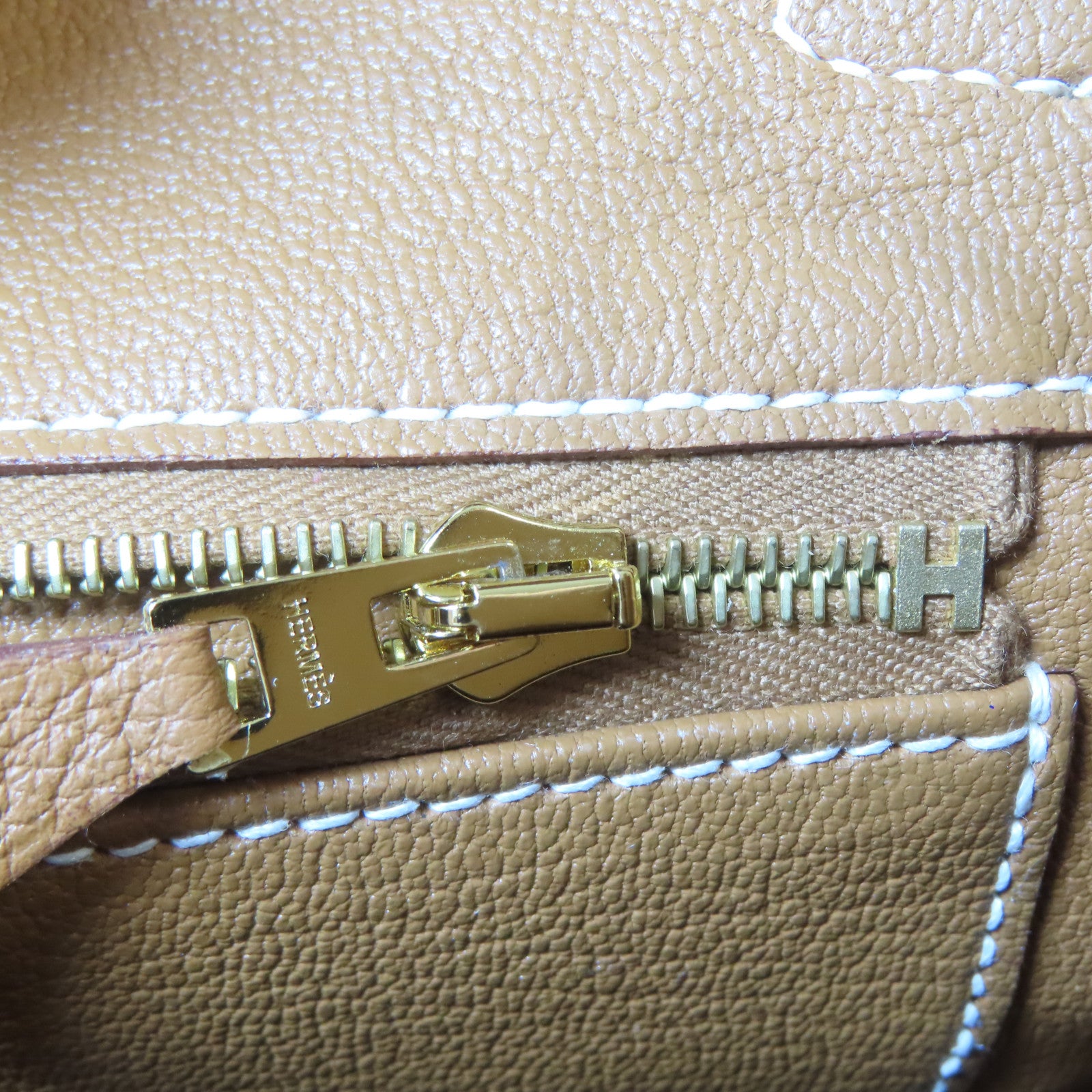 HERMES Togo皮革Birkin 25金扣手挽袋Gold/金色/啡色