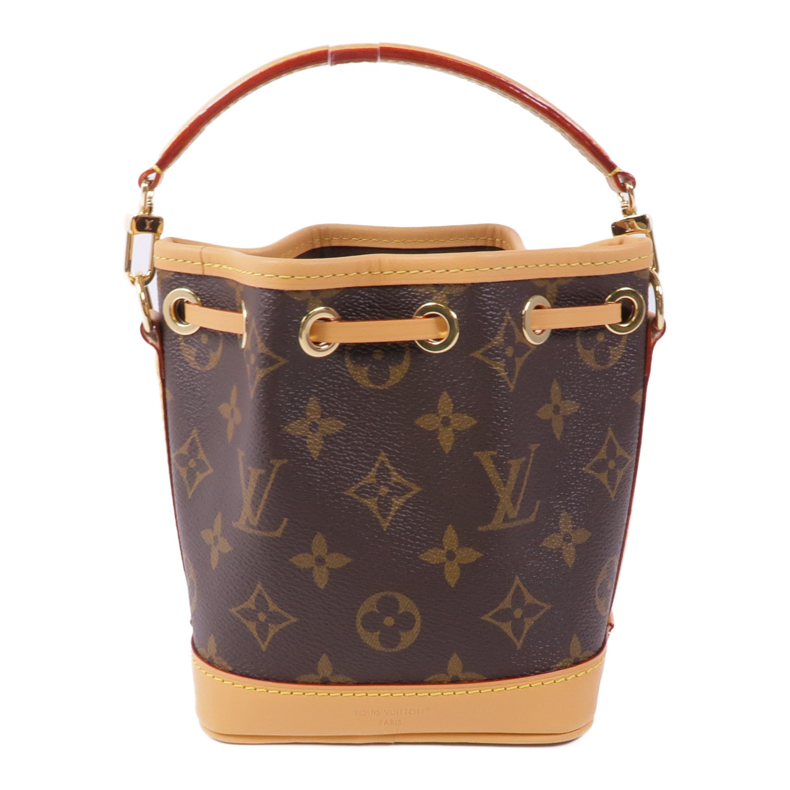 LOUIS VUITTON Monogram Nano Noe金扣手挽肩背兩用袋