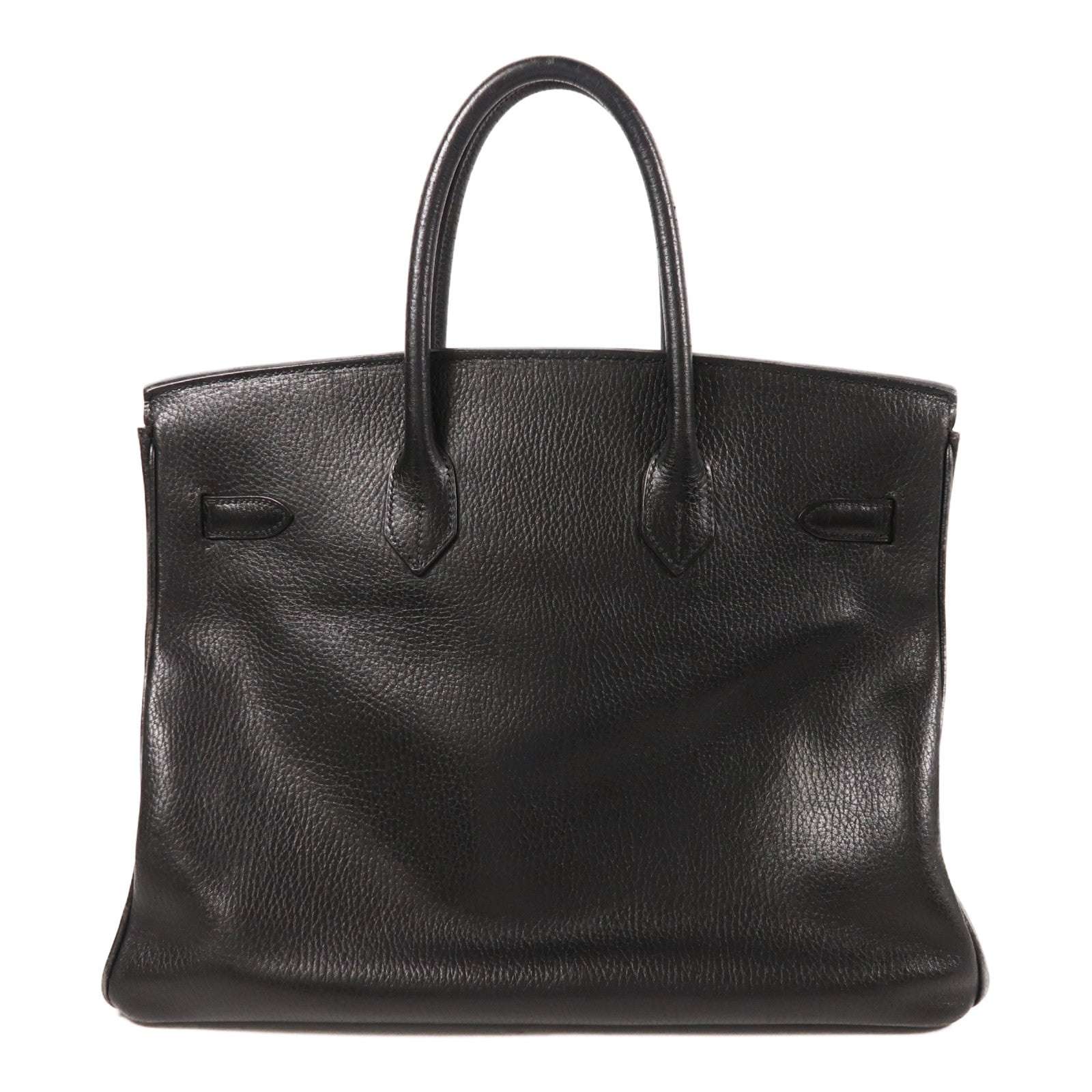 HERMES Ardennes皮革Birkin 25金扣手挽袋Noir