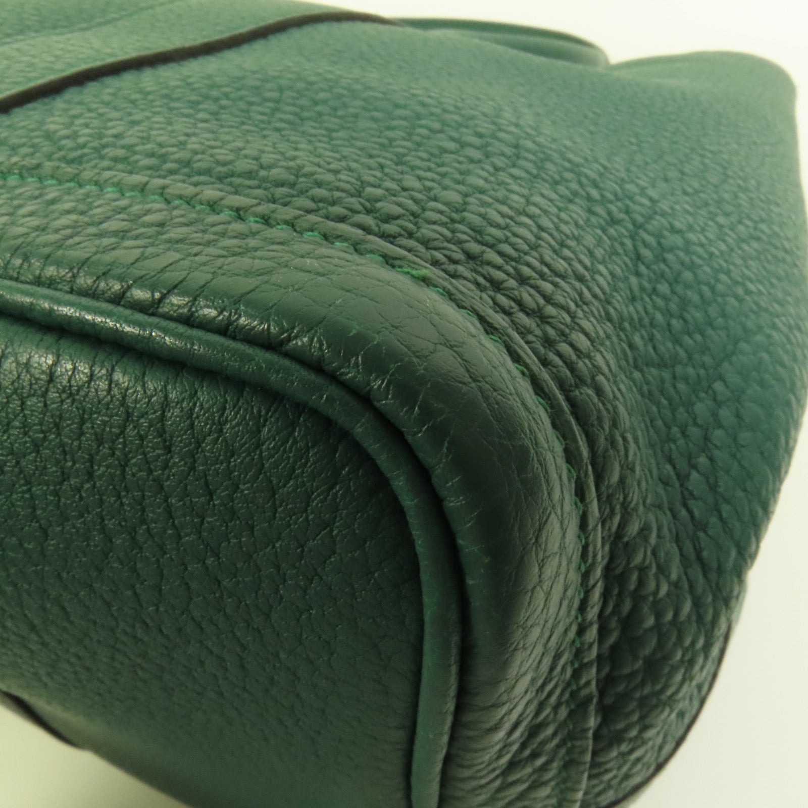HERMES Negonda皮革Garden Party PM手挽袋Malachite