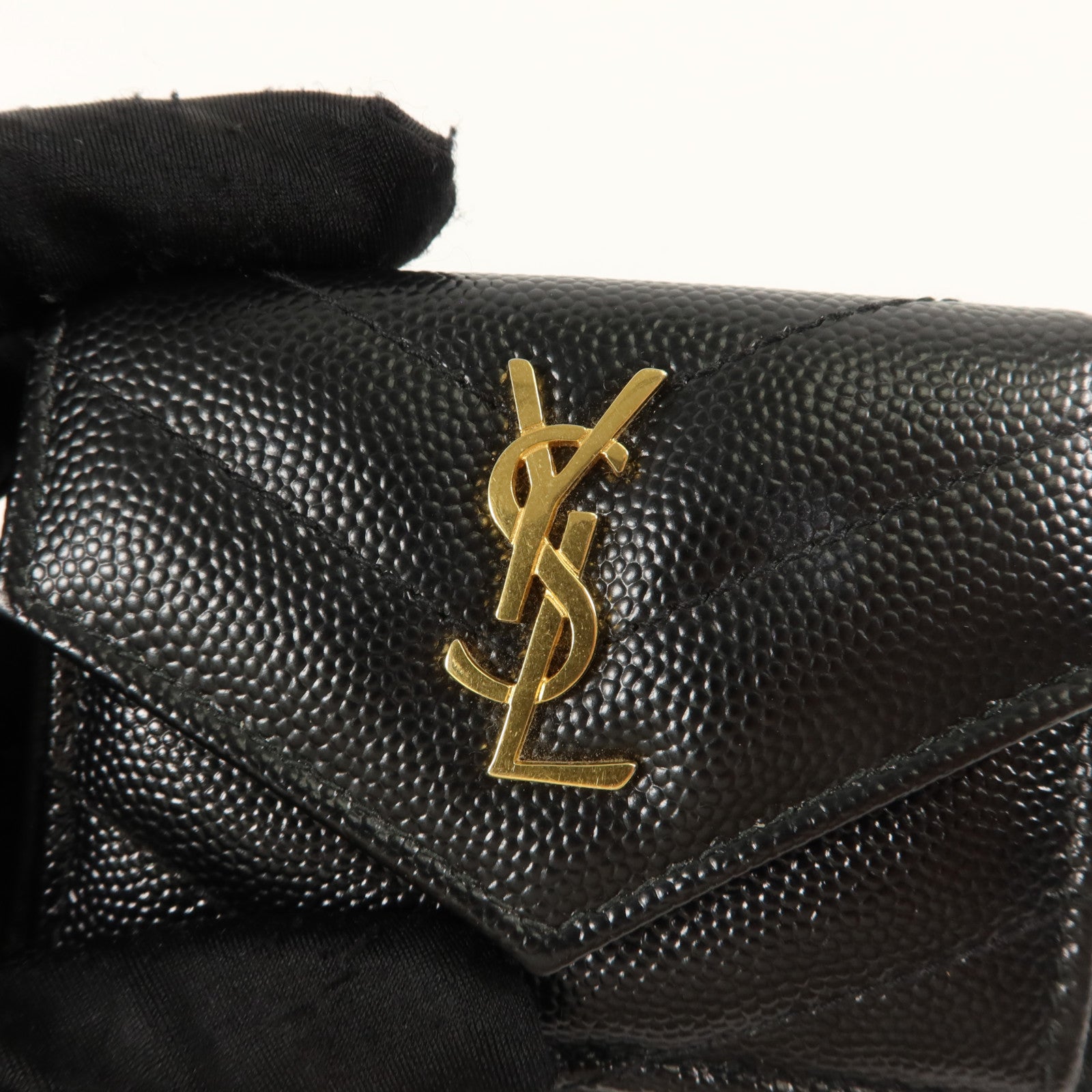 SAINT LAURENT 牛皮皮革Trifold Wallet錢包