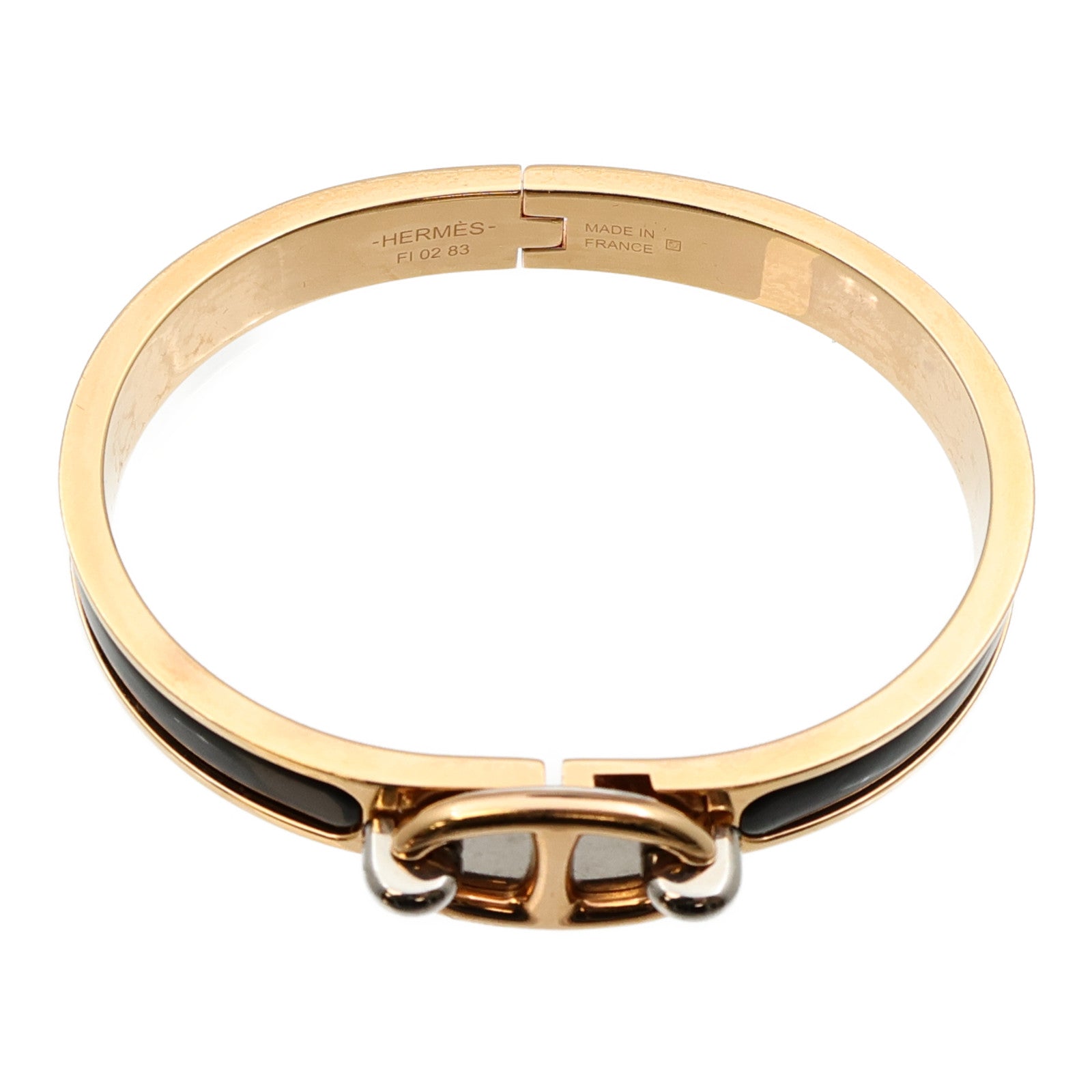 HERMES 金屬/琺瑯Mini Clic Chaine d'Ancre Bracelet手鐲