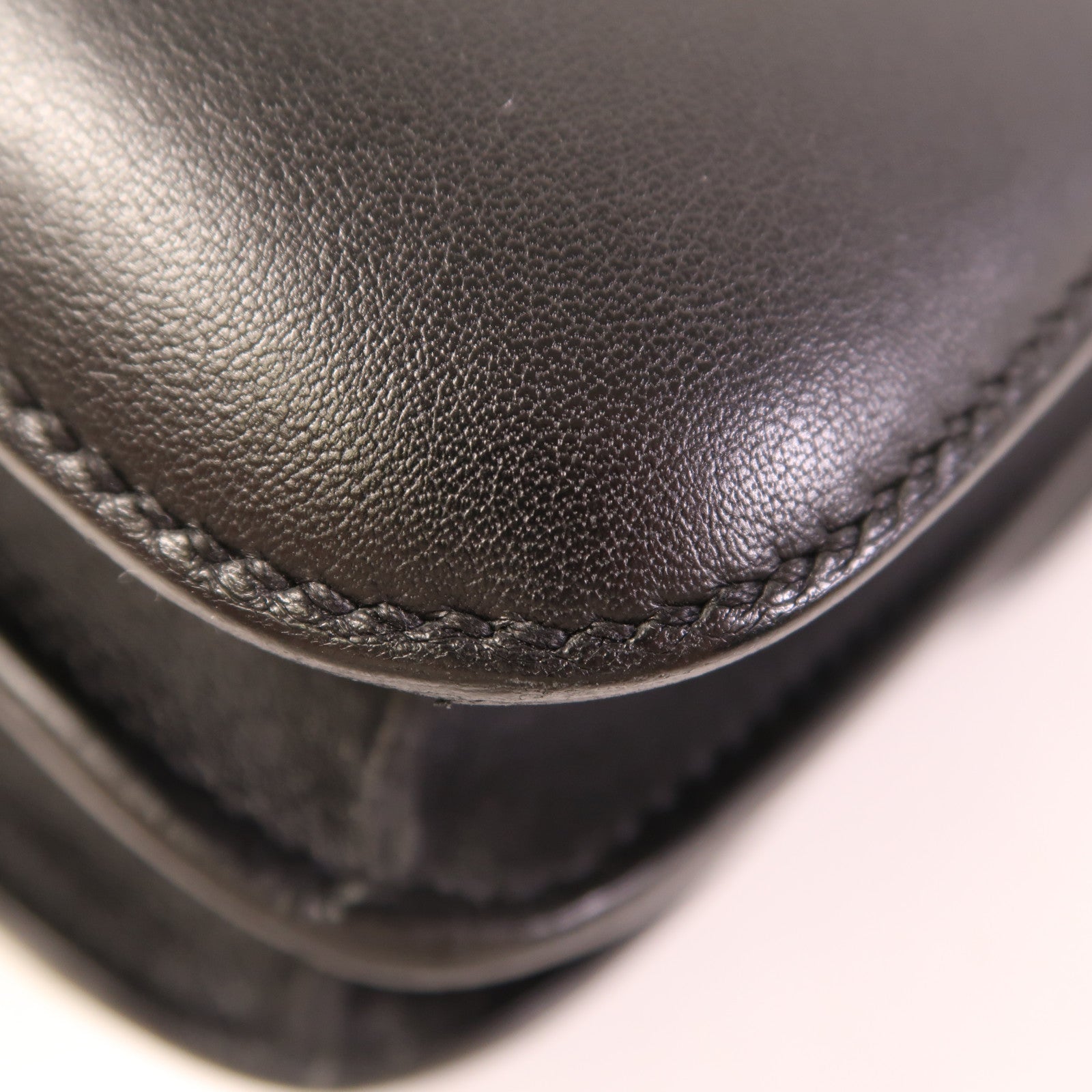 HERMES Swift皮革Constance Elan金扣肩背袋Noir