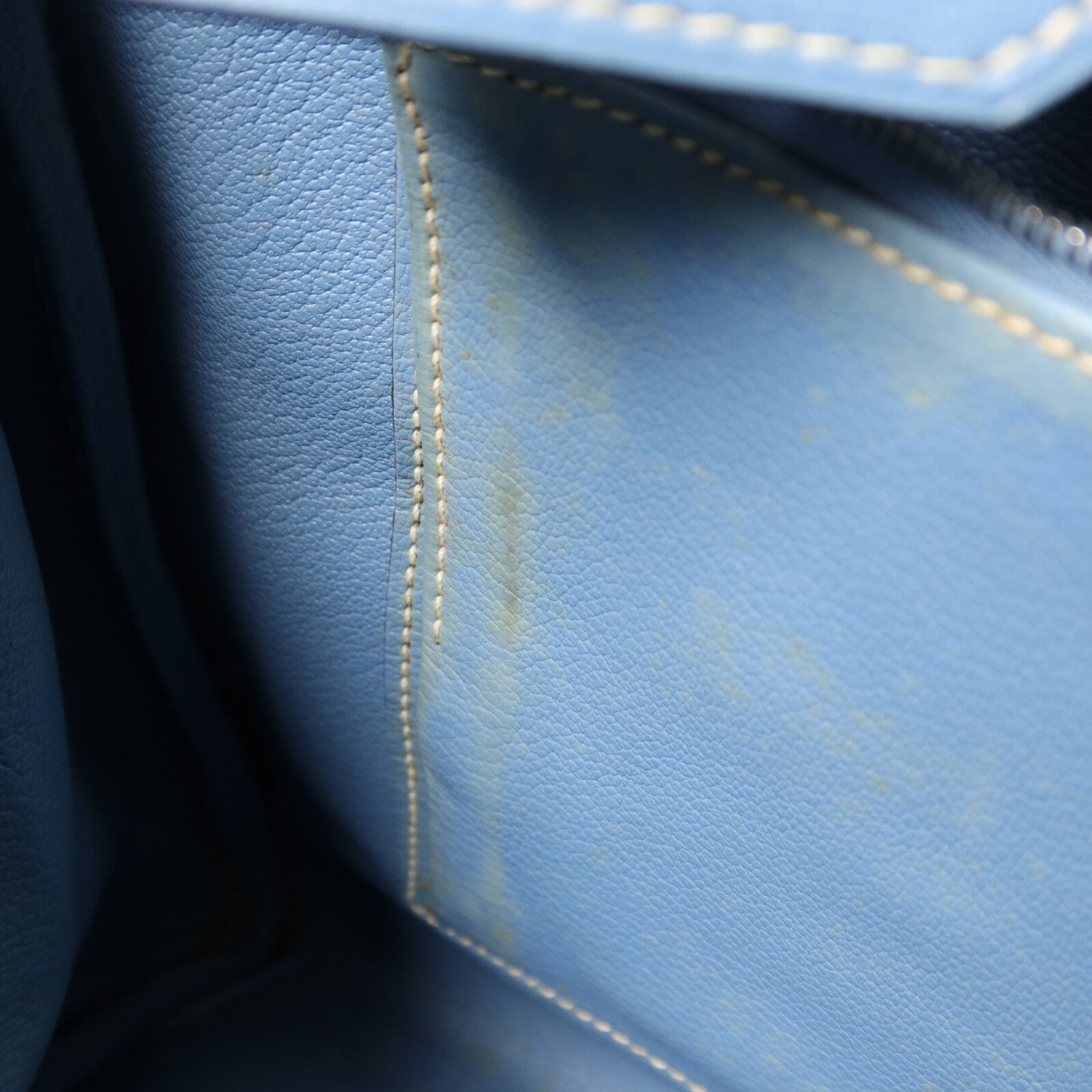 HERMES Denmin Tolie Birkin HAC 32手挽袋Bleu Jean