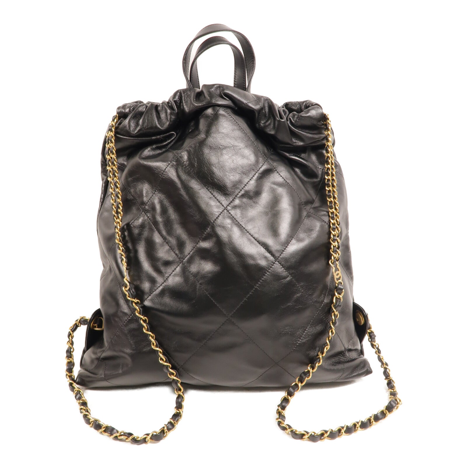 CHANEL 牛皮皮革Chanel 22 Backpack鏈帶背包